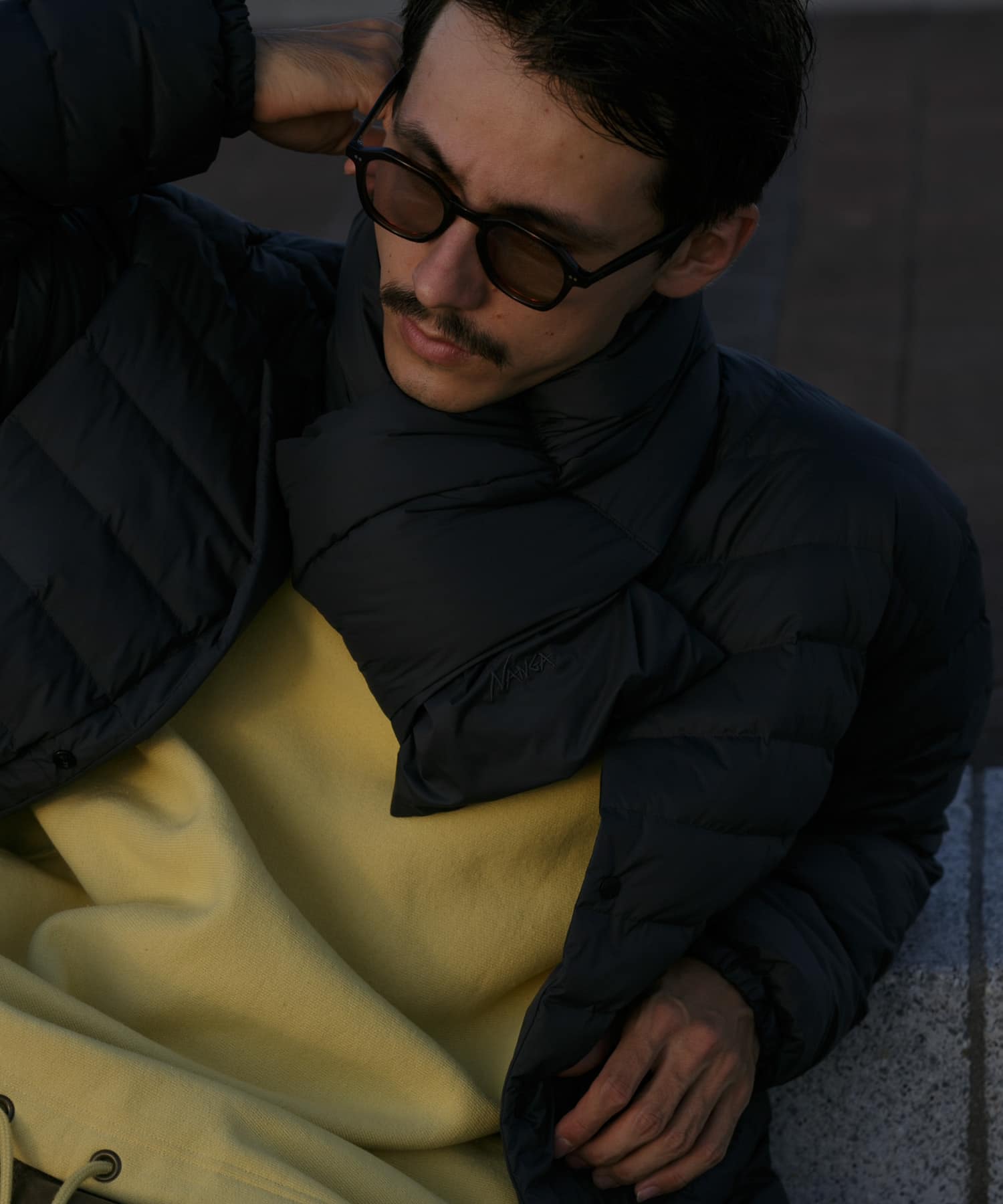 『別注』NANGA×DOORS　DOWN MUFFLER Charcoal -