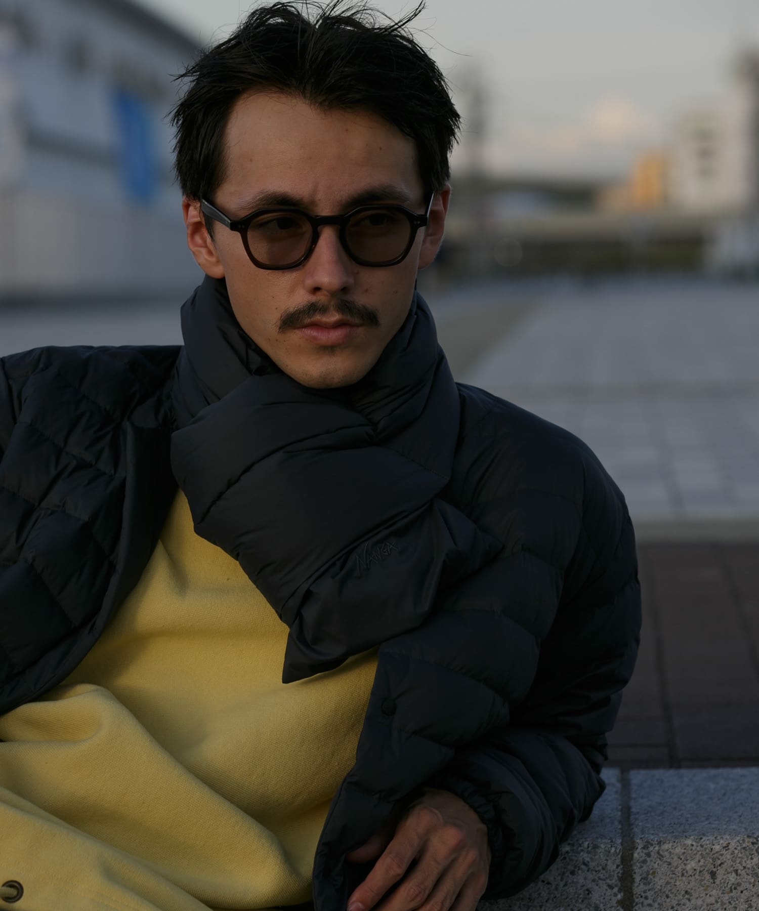 『別注』NANGA×DOORS　DOWN MUFFLER Charcoal -