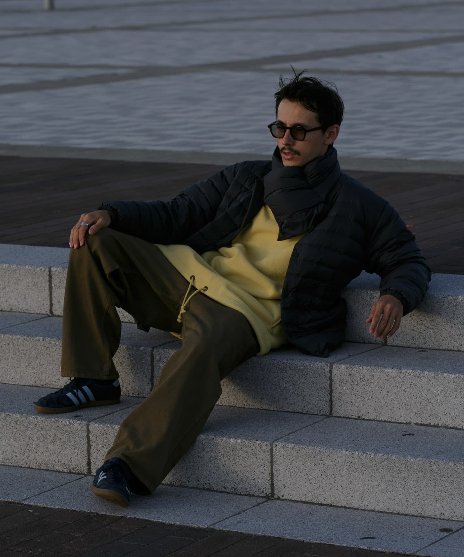 『別注』NANGA×DOORS　DOWN MUFFLER Charcoal -