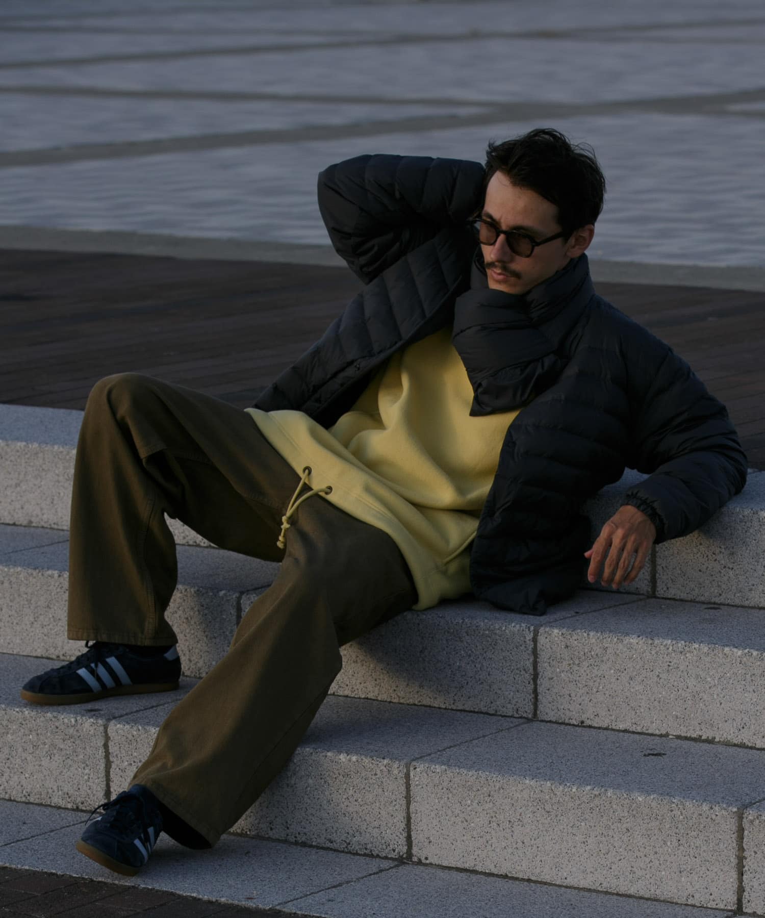 『別注』NANGA×DOORS　DOWN MUFFLER Charcoal -