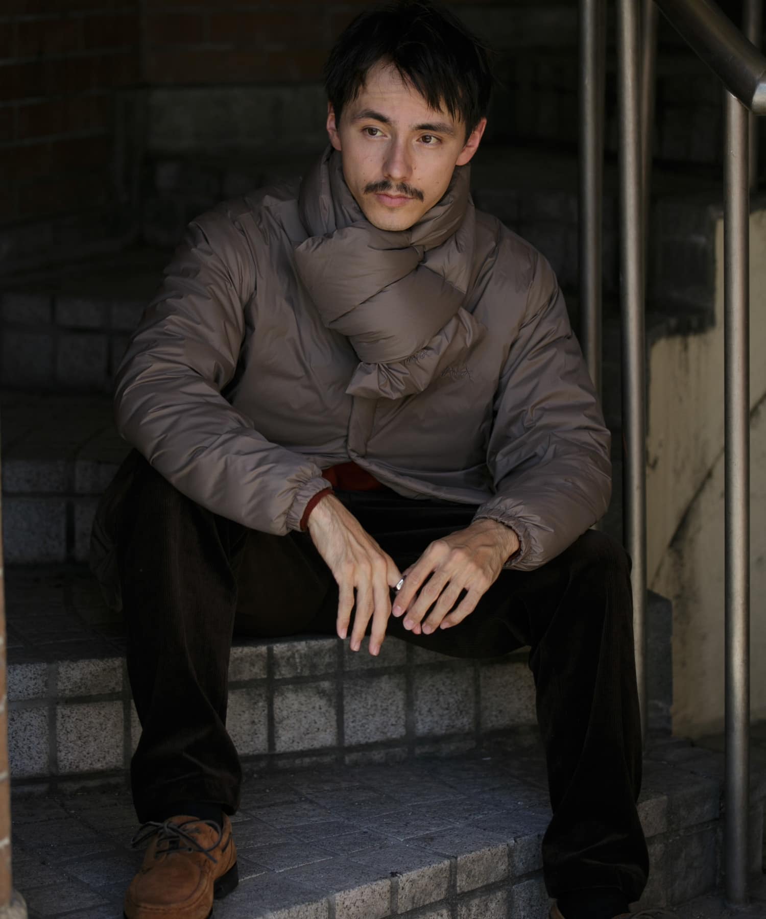 『別注』NANGA×DOORS　DOWN MUFFLER Mocha -