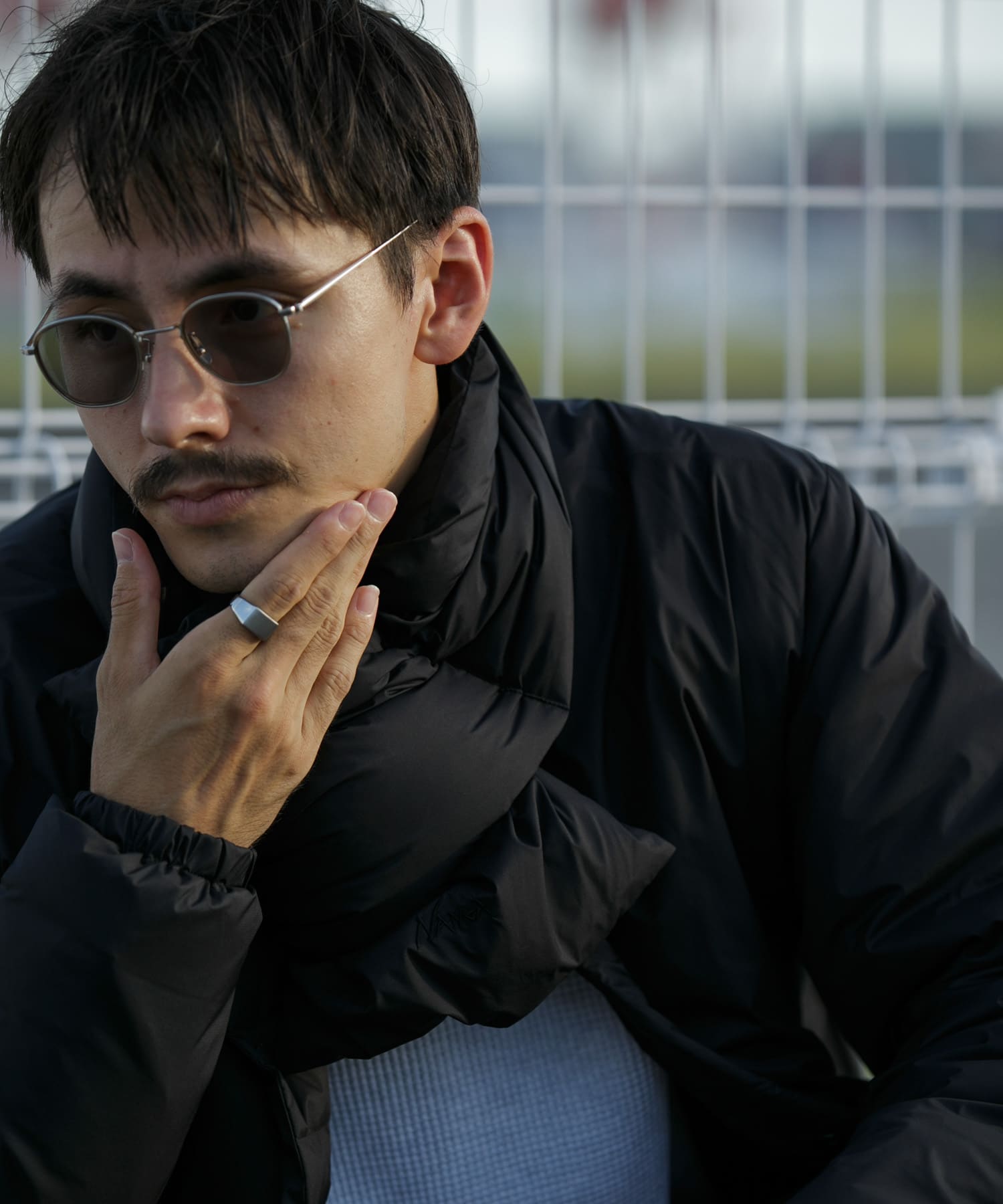 『別注』NANGA×DOORS　DOWN MUFFLER Black -