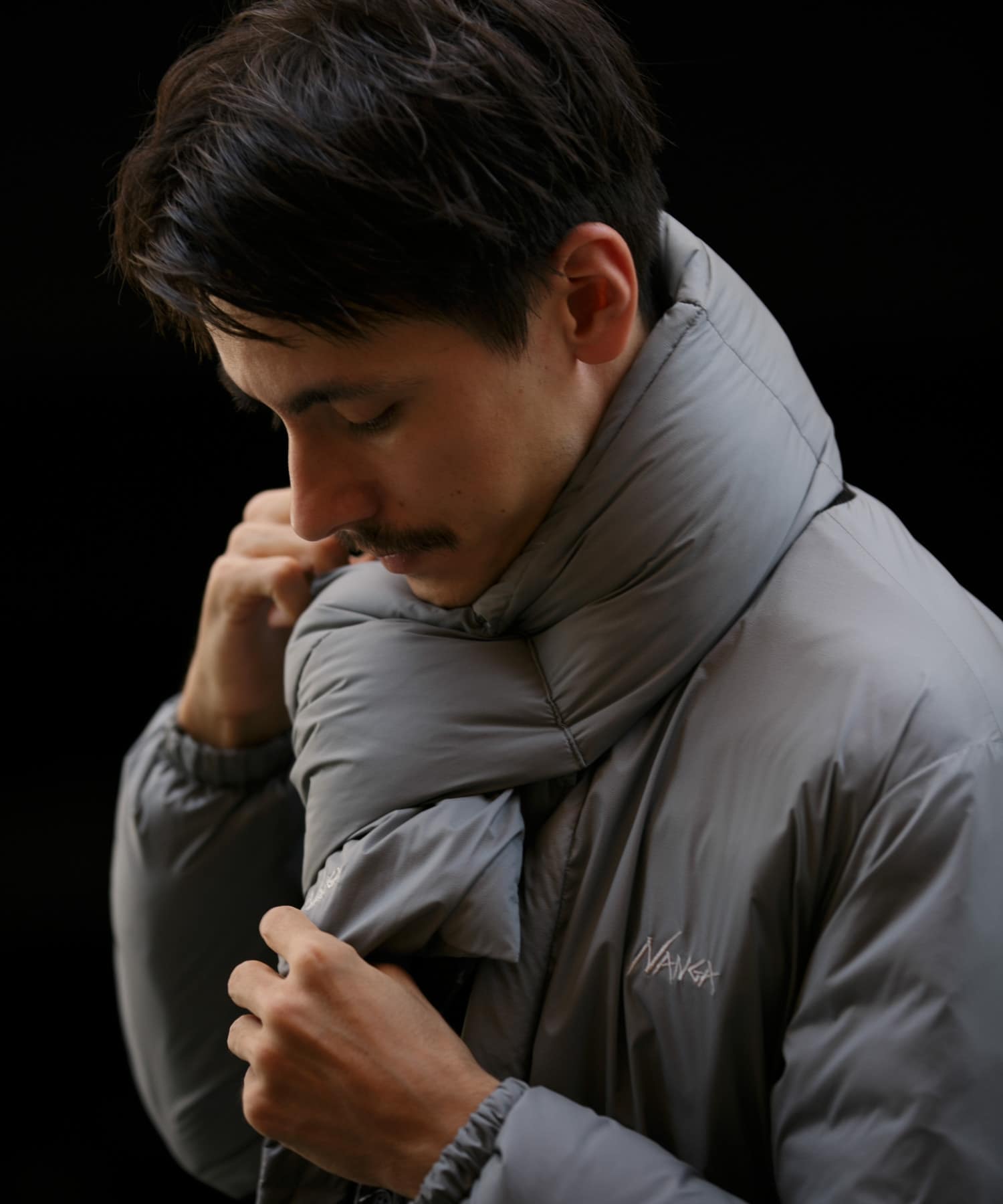 『別注』NANGA×DOORS　DOWN MUFFLER Stone Gray -