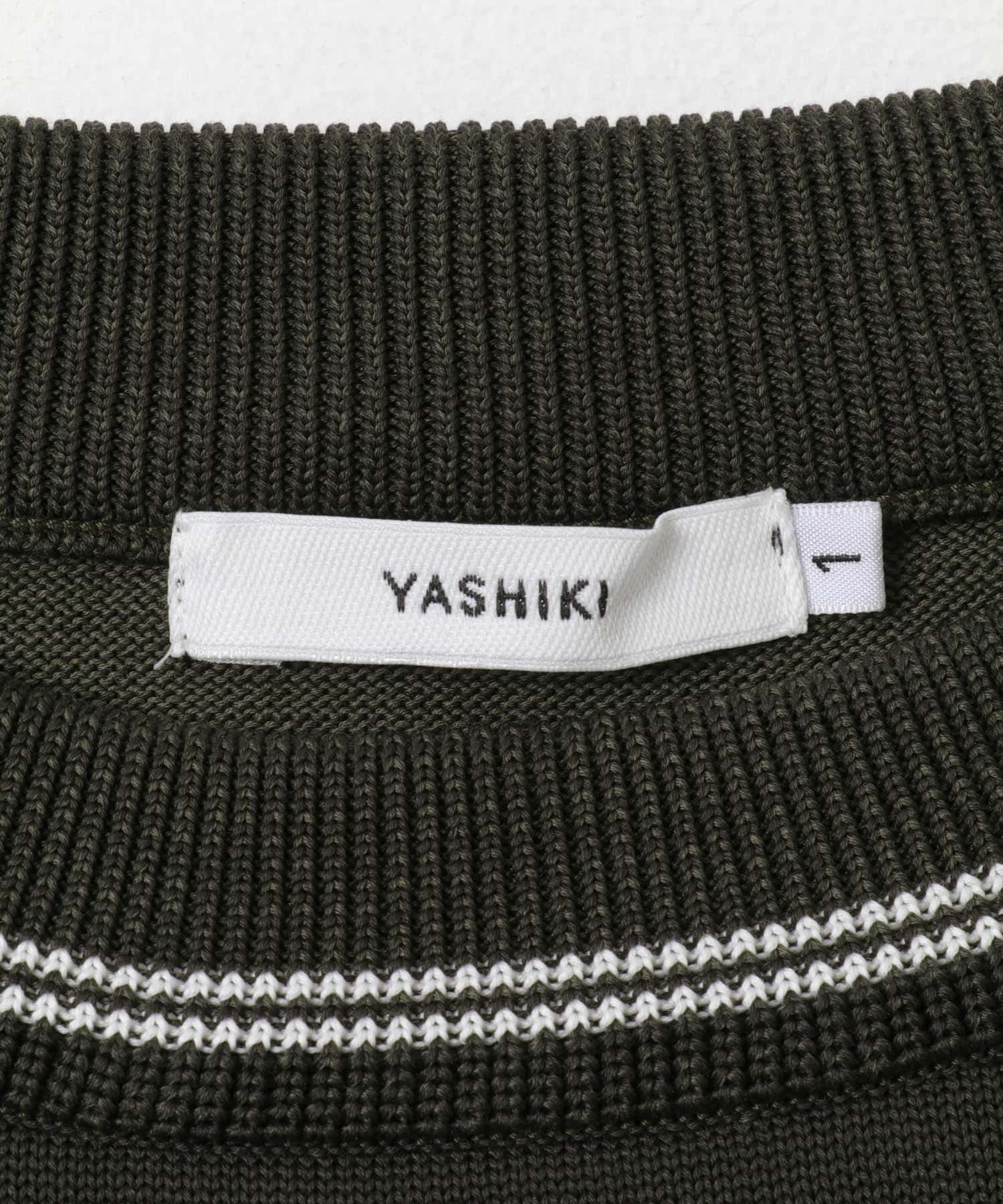 YASHIKI　Shimobashira Knit DARKOLIVE 1