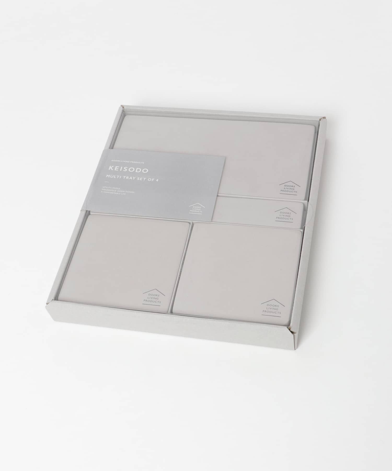 DOORS LIVING PRODUCTS　マルチトレー4個セット グレー -