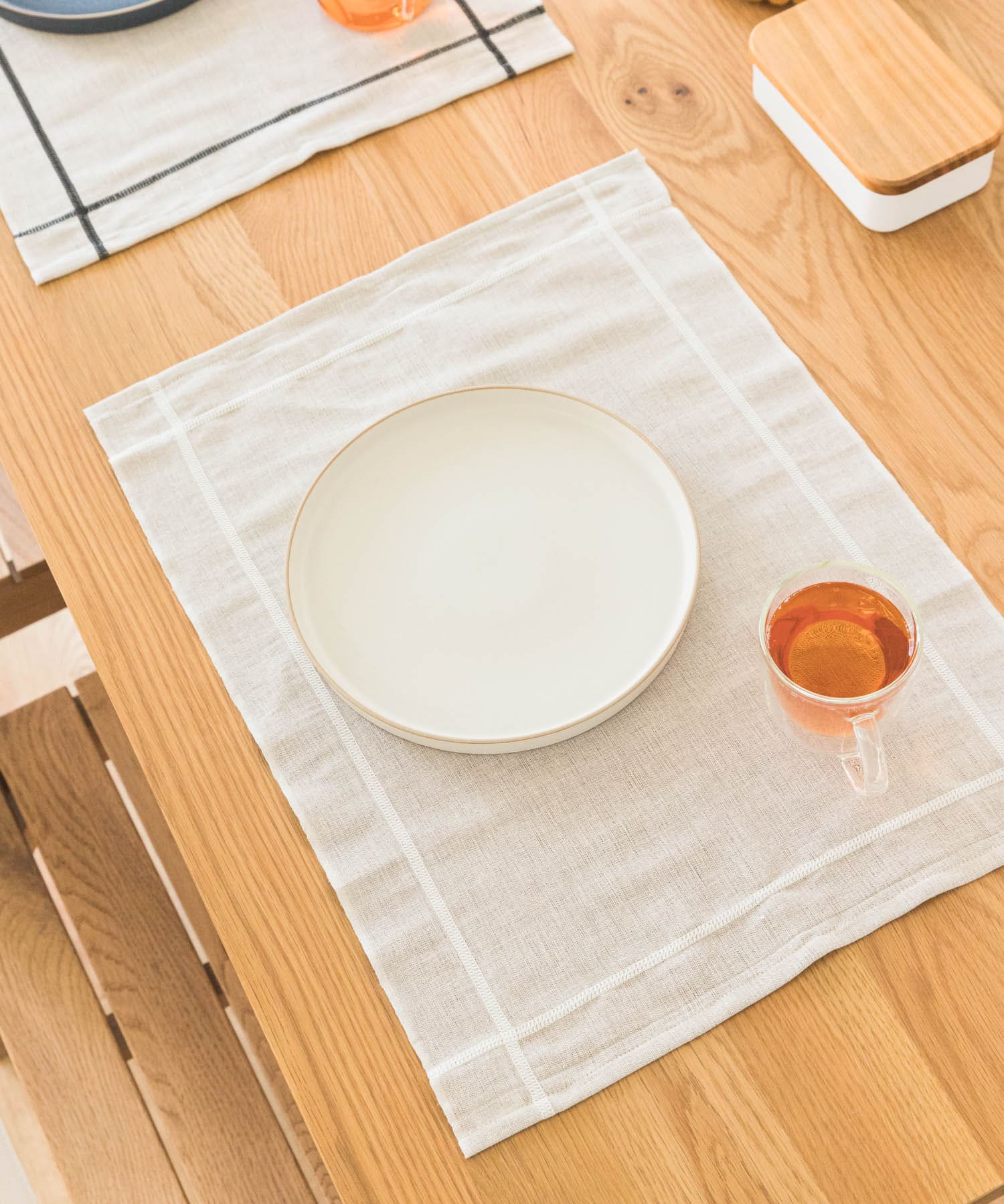 DOORS LIVING PRODUCTS　コットンリネンランチマット ライン