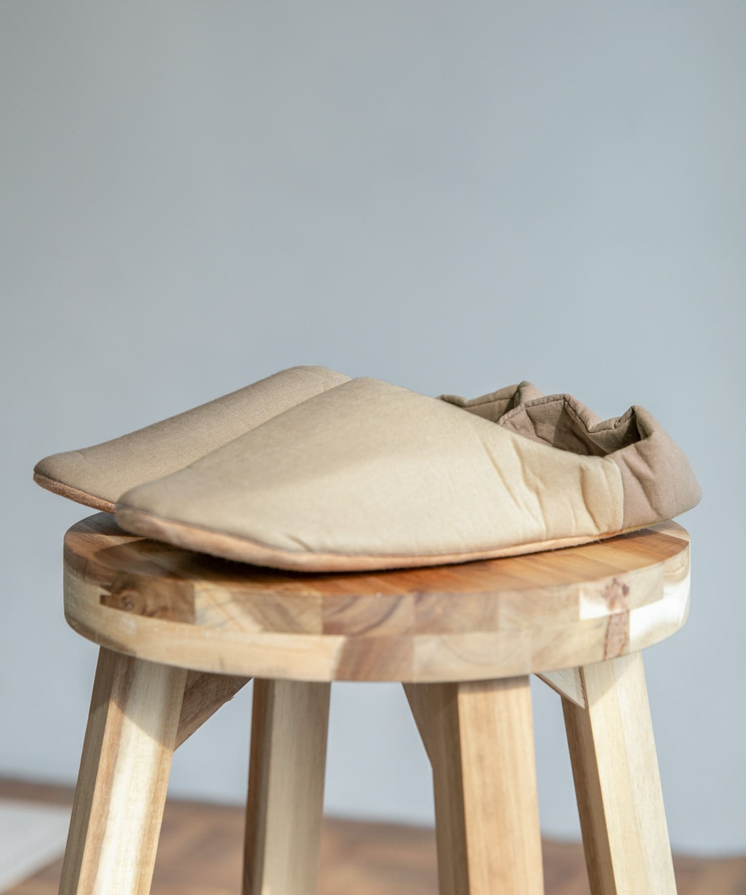 DOORS LIVING PRODUCTS　コットンリネンルームシューズ L ベージュ L