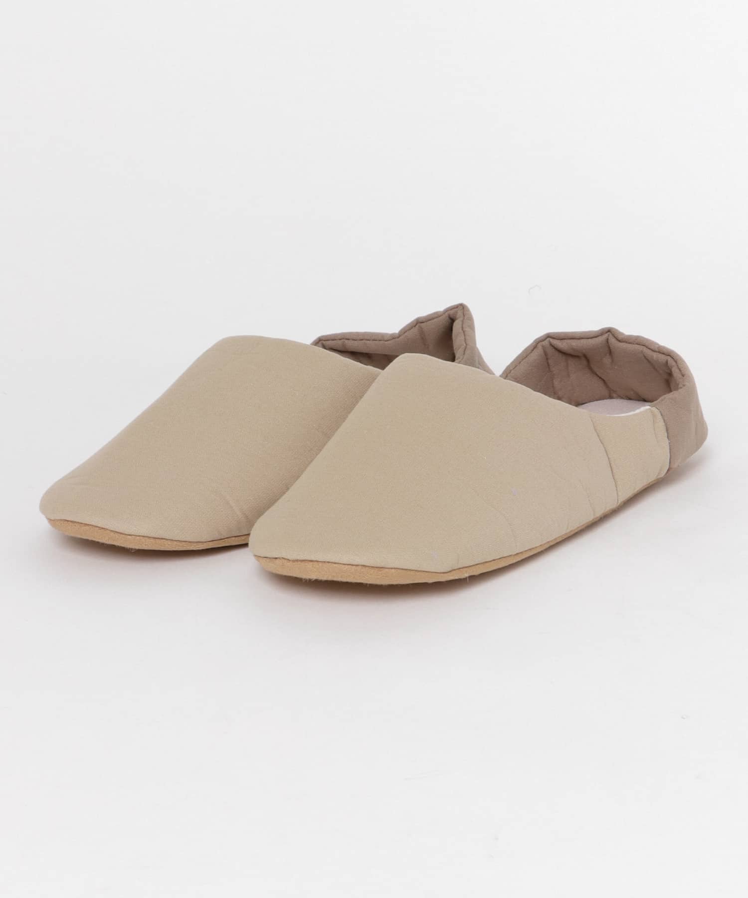 DOORS LIVING PRODUCTS　コットンリネンルームシューズ L ベージュ L