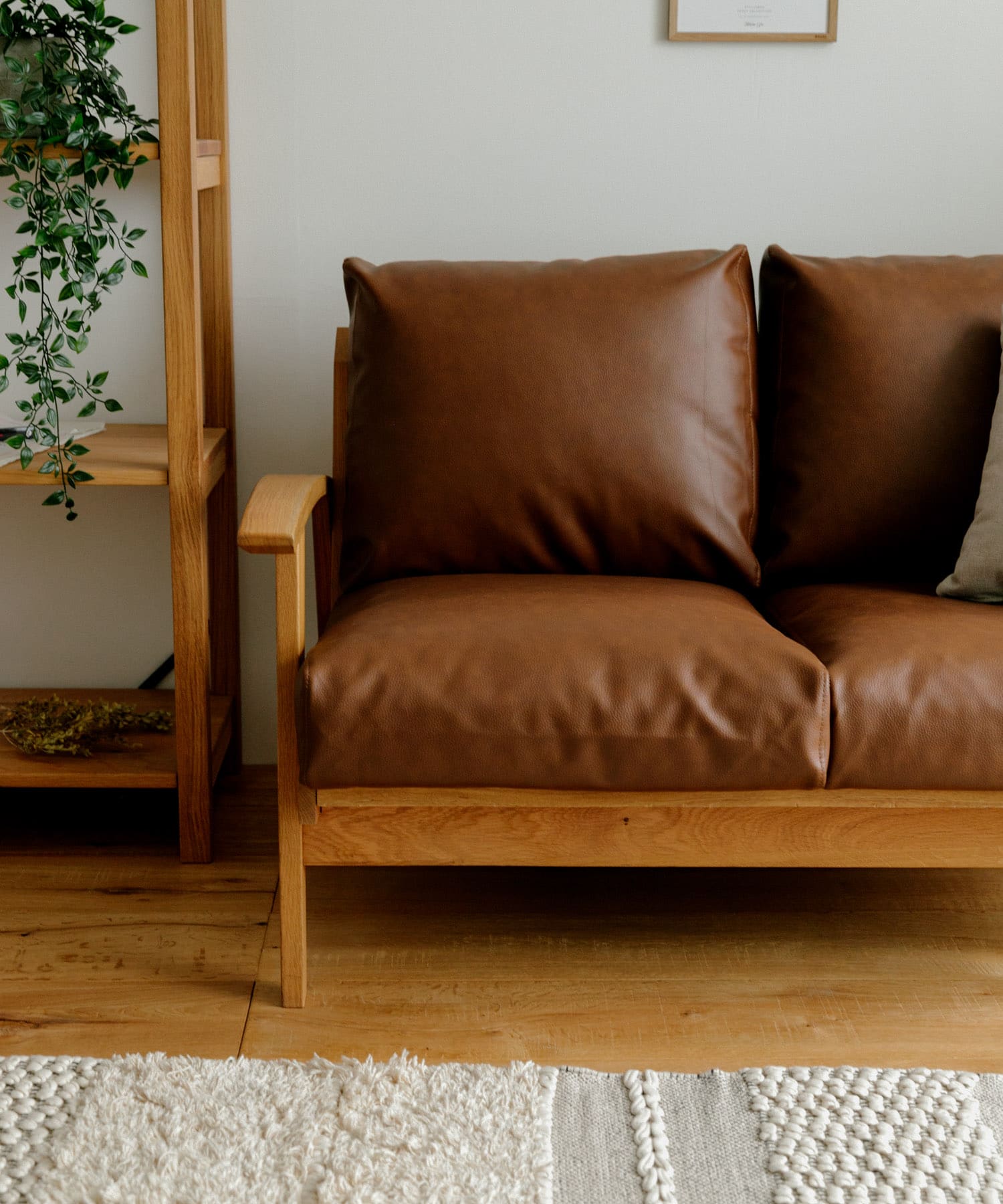 BOTHY Frame Sofa Cushion 1set(PVC) ブラウン one