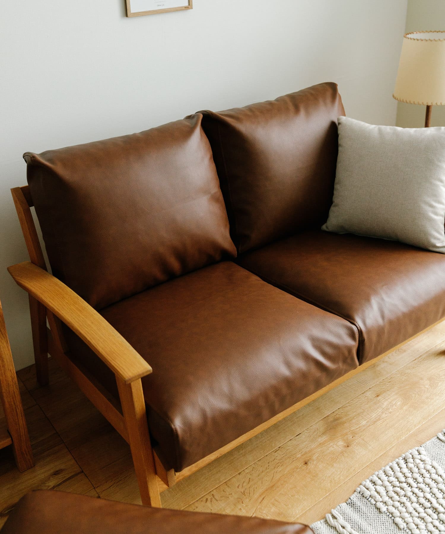 BOTHY Frame Sofa Cushion 1set(PVC) ブラウン one