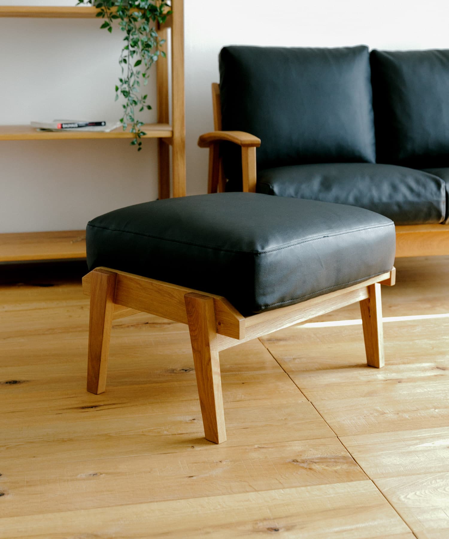 BOTHY OTTOMAN CUSHION PVC ブラック one