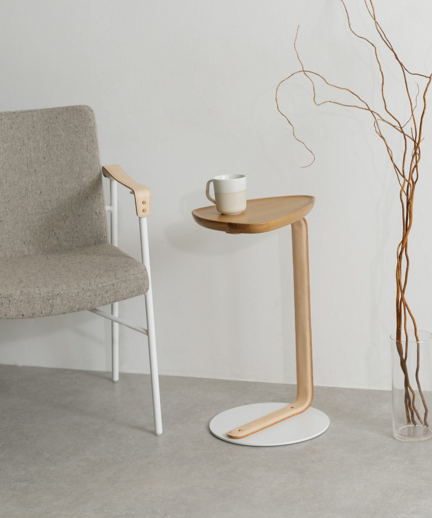 Luonka DOORS ×SYOTYL　TRI SIDE TABLE WHITE one