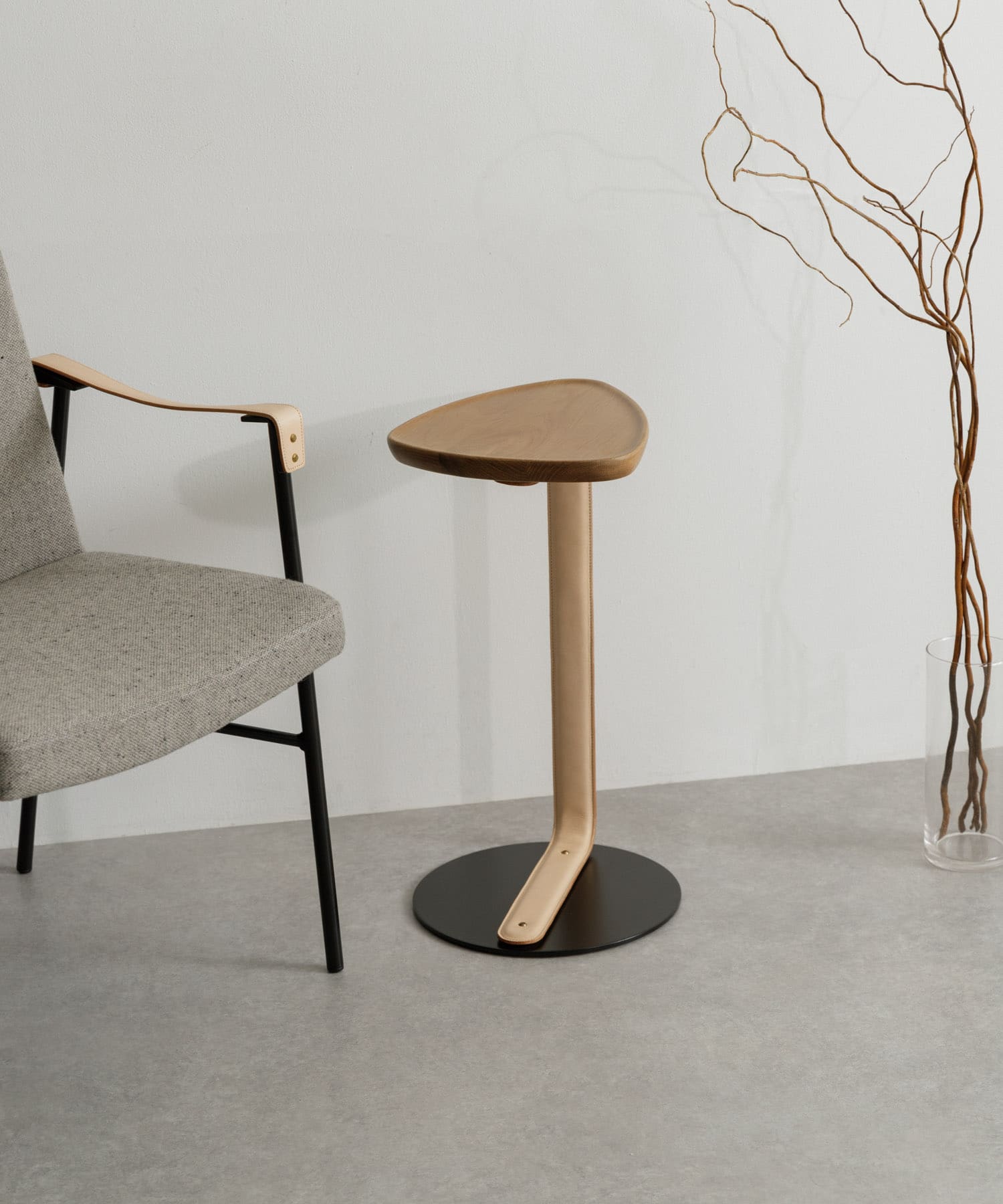 Luonka DOORS ×SYOTYL　TRI SIDE TABLE BLACK one