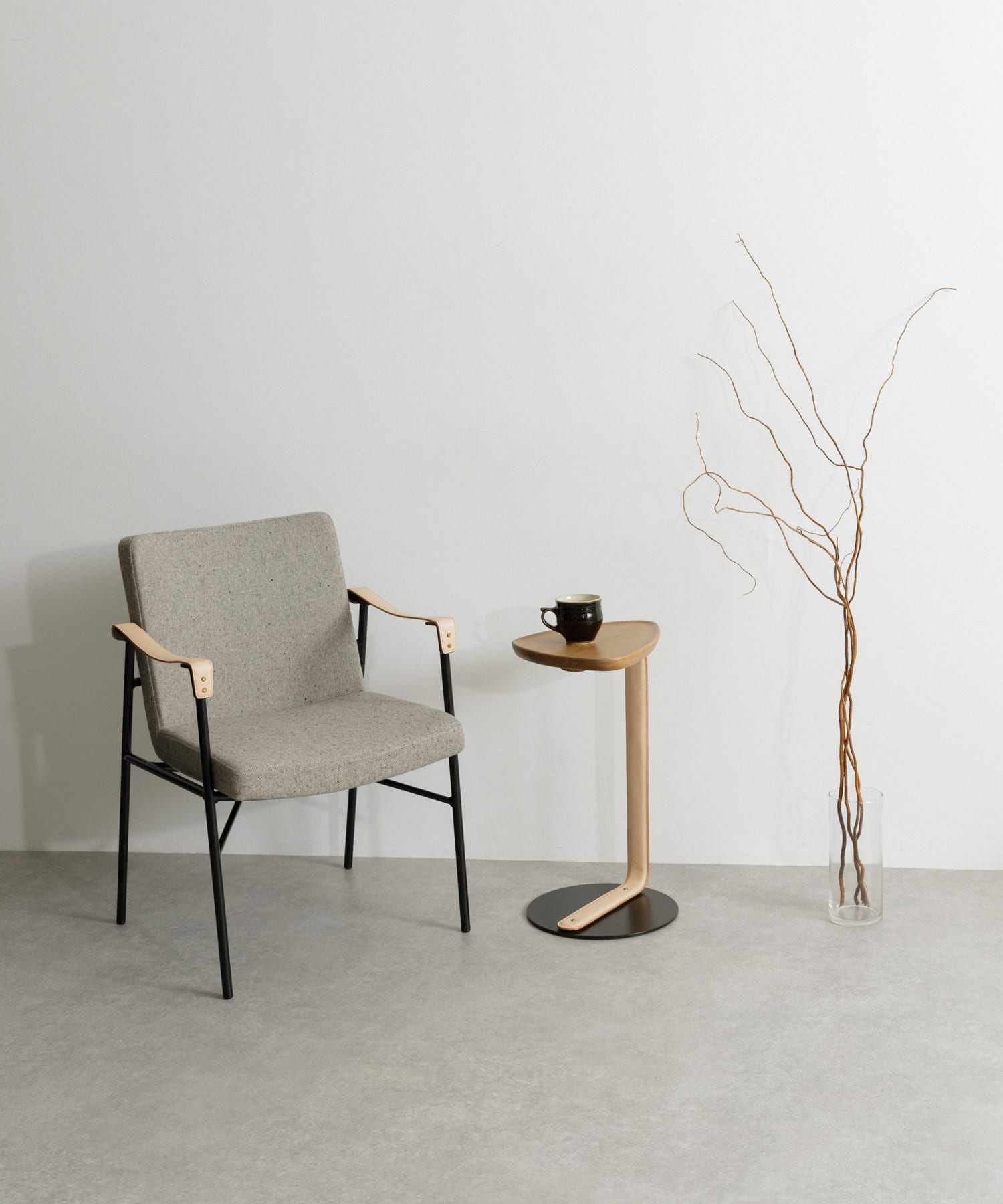 Luonka DOORS ×SYOTYL　TRI SIDE TABLE BLACK one