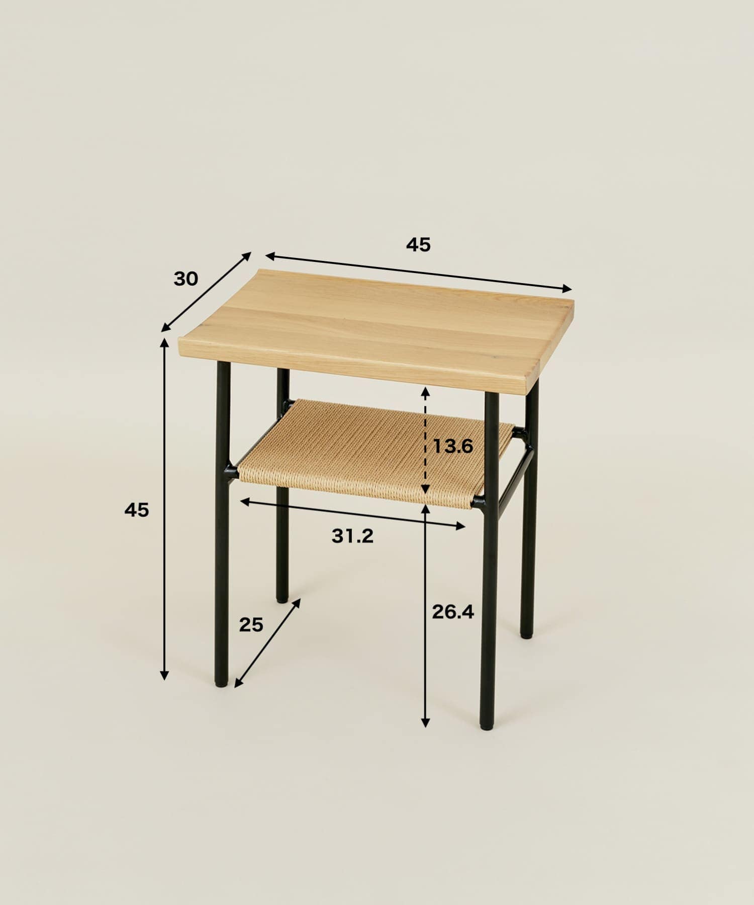 Luonka DOORS×SYOTYL　SIDE TABLE BLACK one