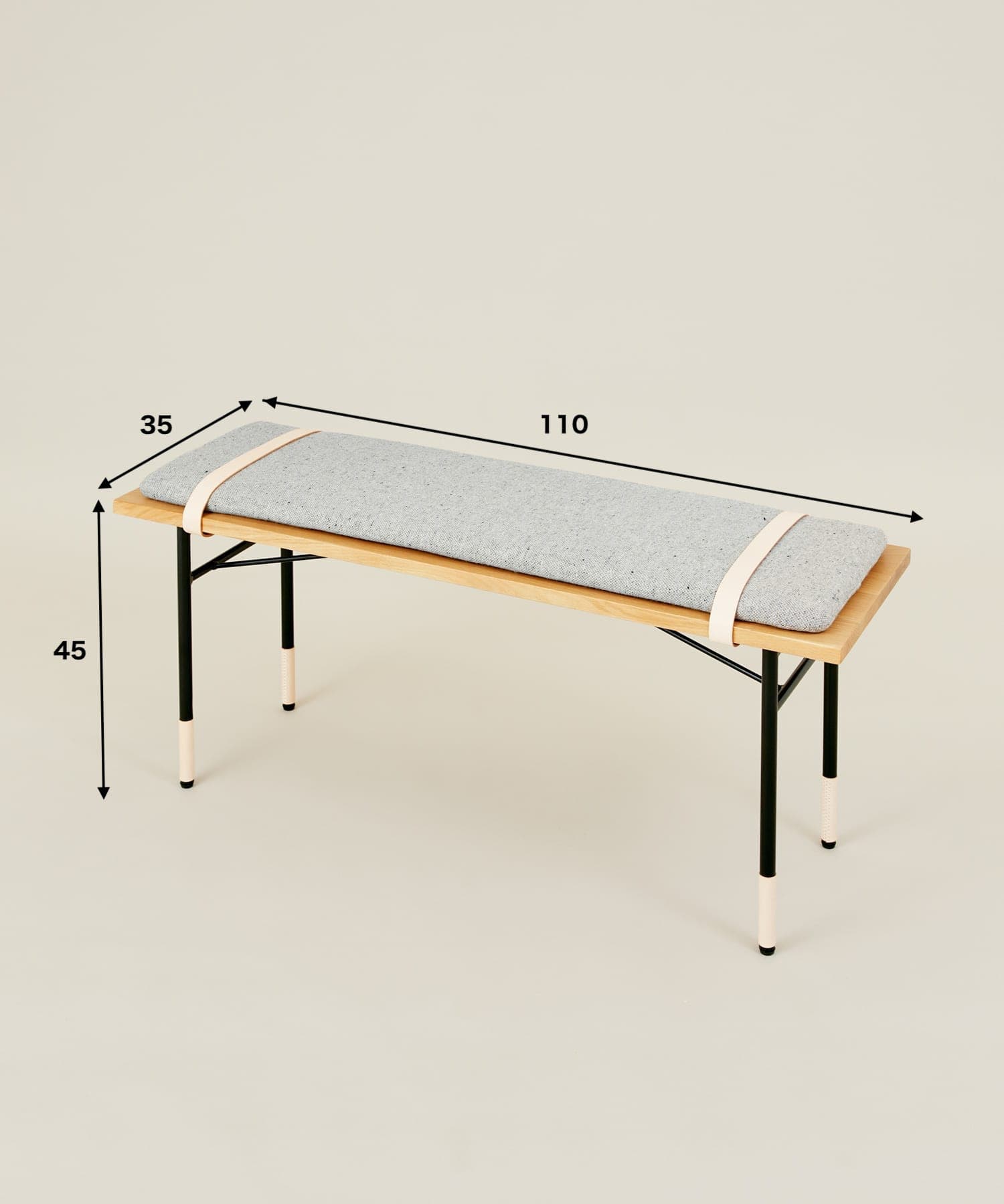 Luonka DOORS×SYOTYL　BENCH1100 FAB BLACK one