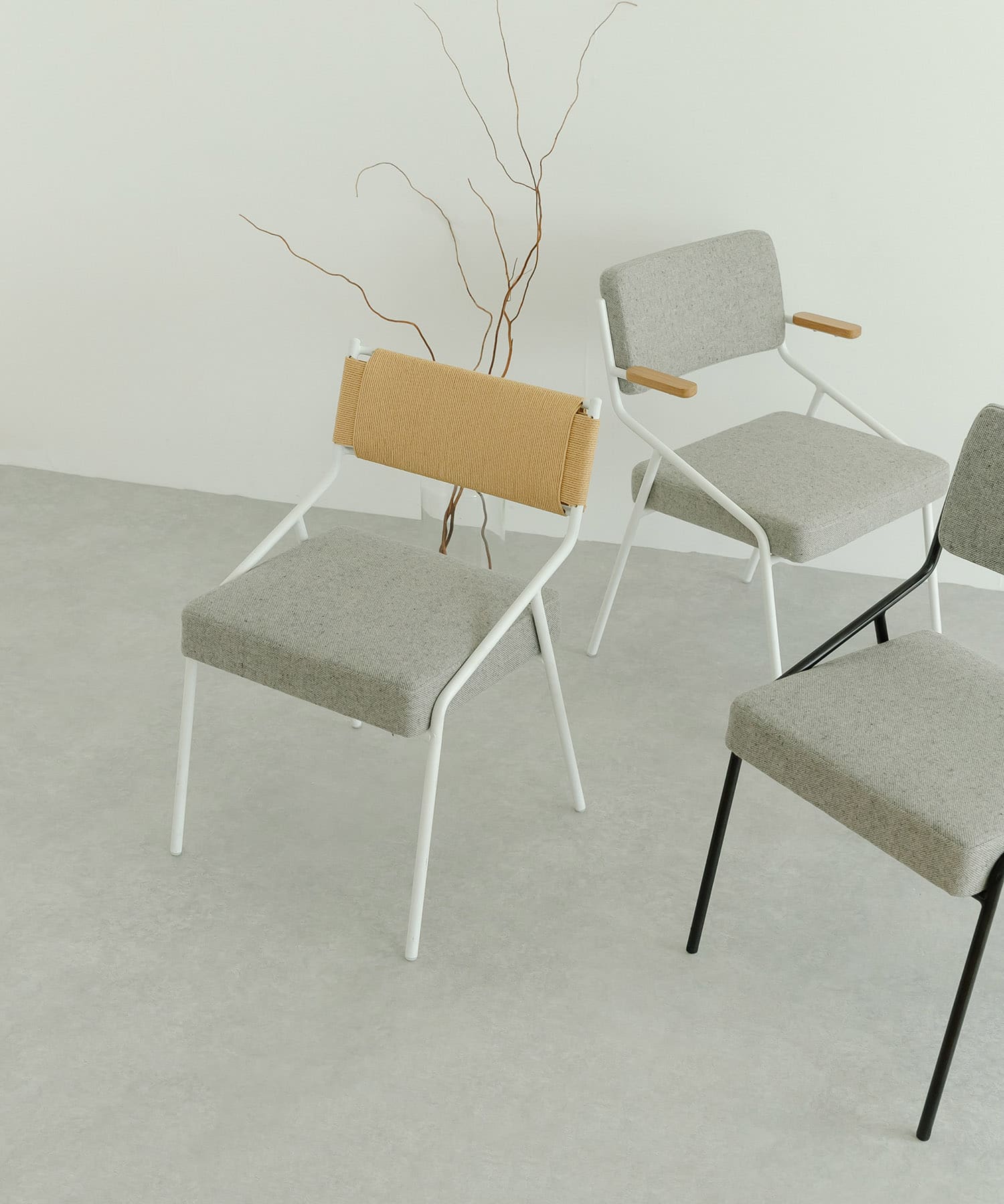 Luonka DOORS×SYOTYL　PP ST CHAIR FAB WHITE one