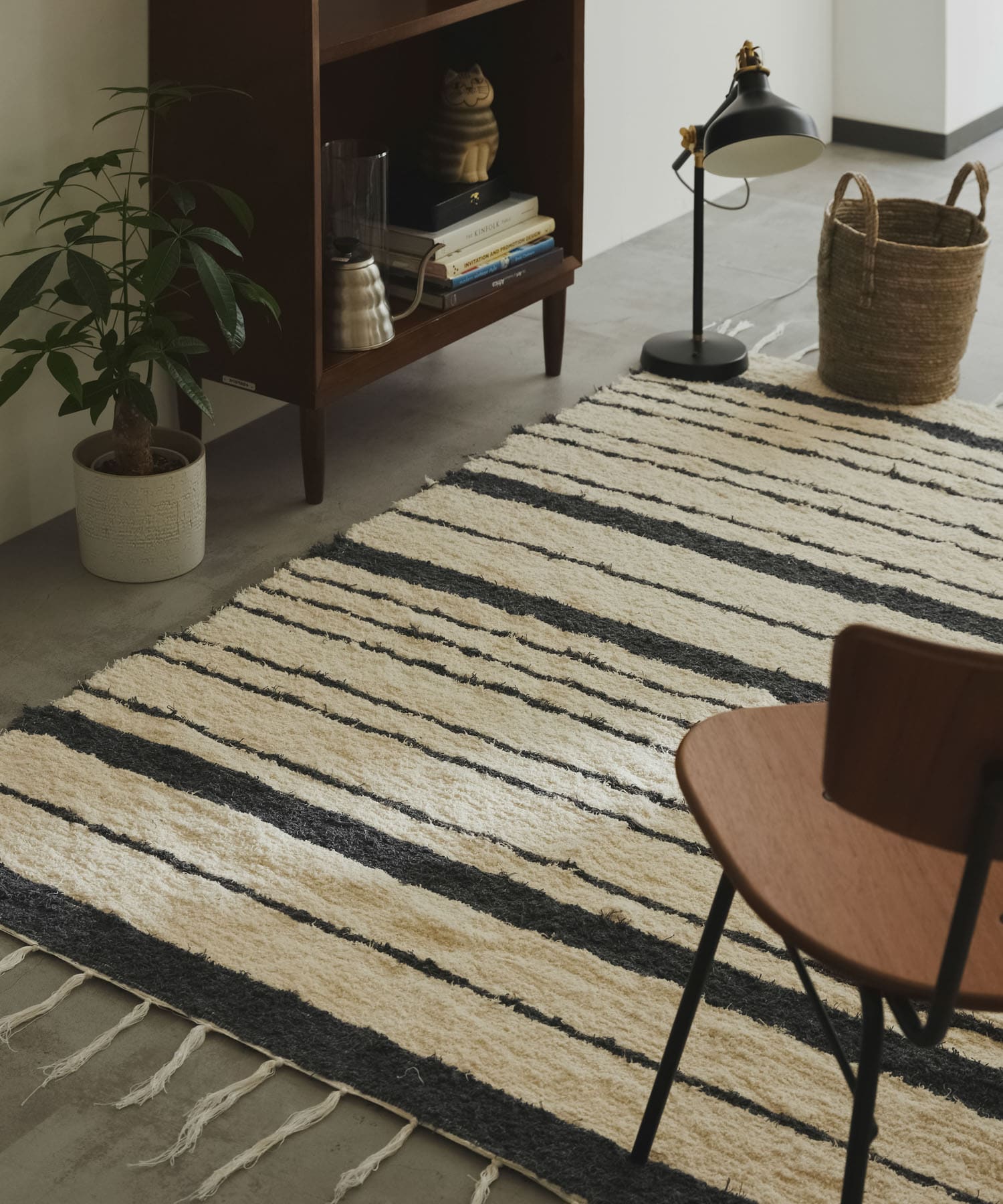 『別注』JARAPA×DOORS LIVING PRODUCTS　ボーダーラグ 140×200