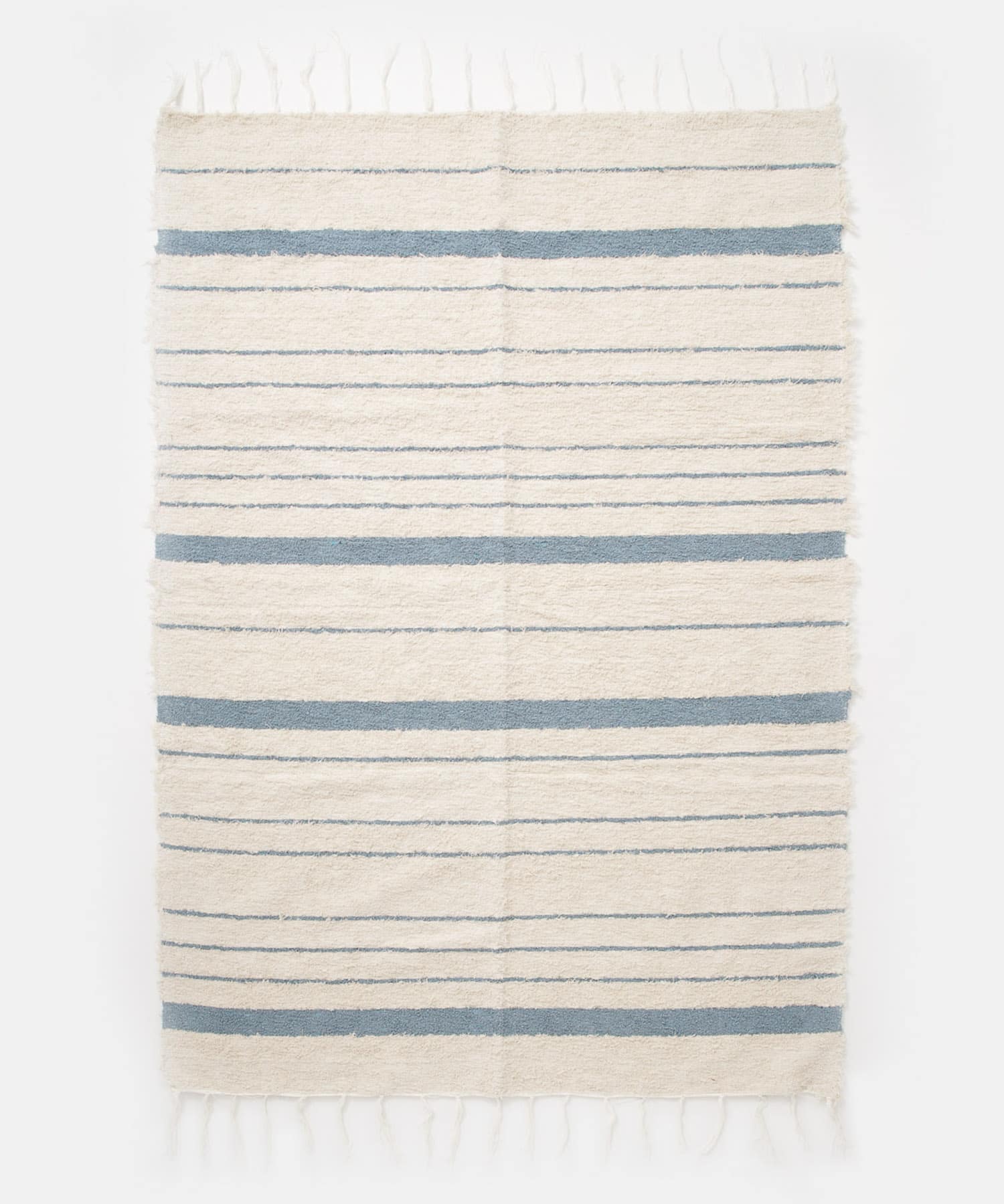 『別注』JARAPA×DOORS LIVING PRODUCTS　ボーダーラグ 140×200 LIGHT BLUE M