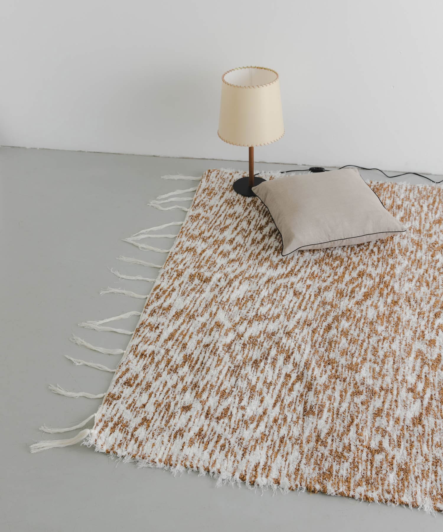 『別注』JARAPA×DOORS LIVING PRODUCTS　ミックスラグ 170×240 BRN×WHT L