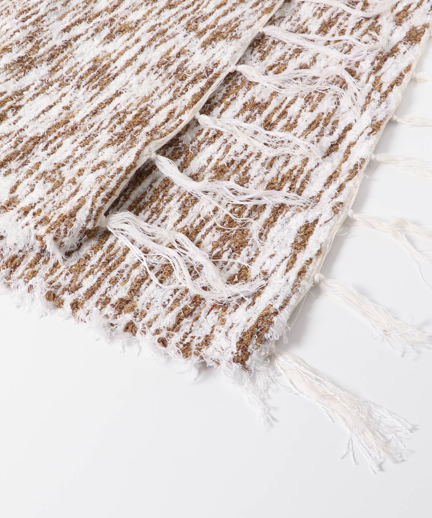『別注』JARAPA×DOORS LIVING PRODUCTS　ミックスラグ 170×240 BRN×WHT L