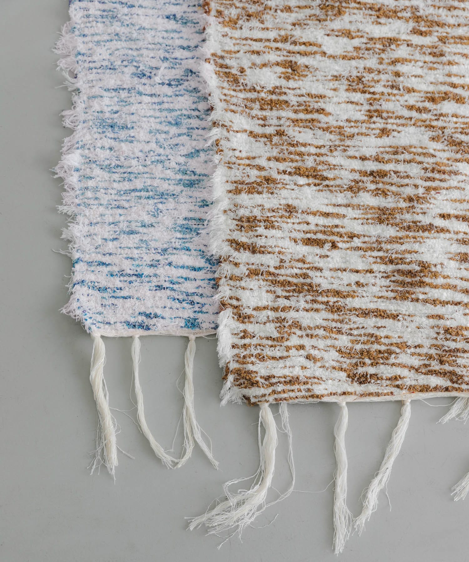 『別注』JARAPA×DOORS LIVING PRODUCTS　ミックスラグ 170×240 BLU×WHT L