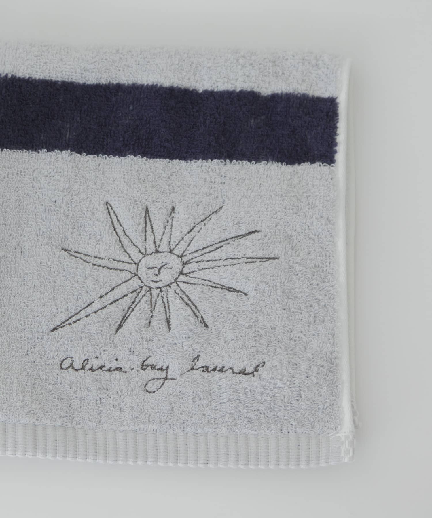 DOORS LIVING PRODUCTS　Hand Towel border gry×nvy -