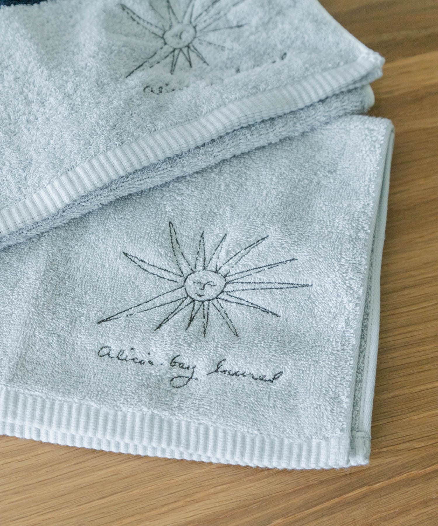 DOORS LIVING PRODUCTS　Hand Towel border gry×nvy -