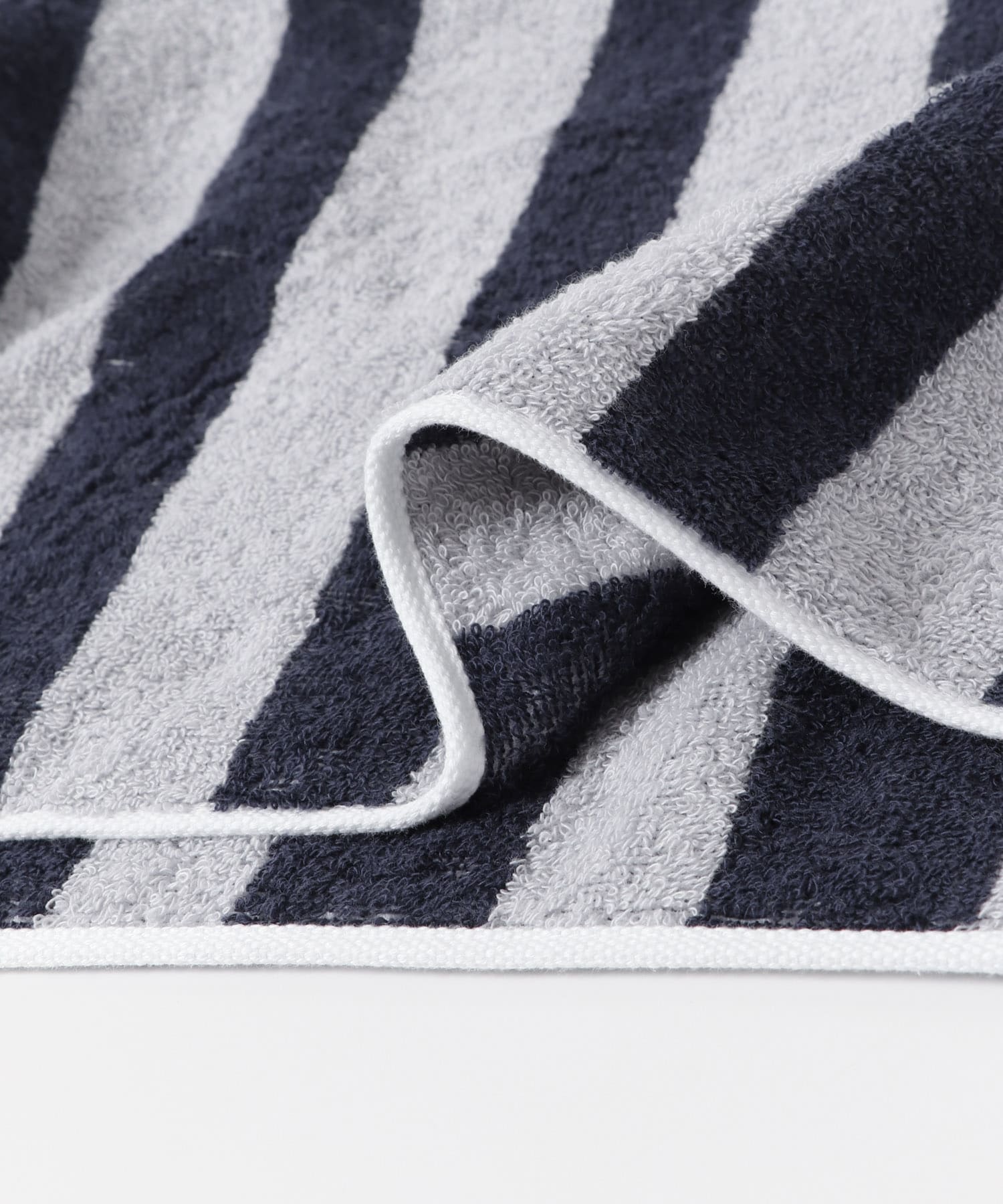 DOORS LIVING PRODUCTS　Bath Towel border gry×nvy -