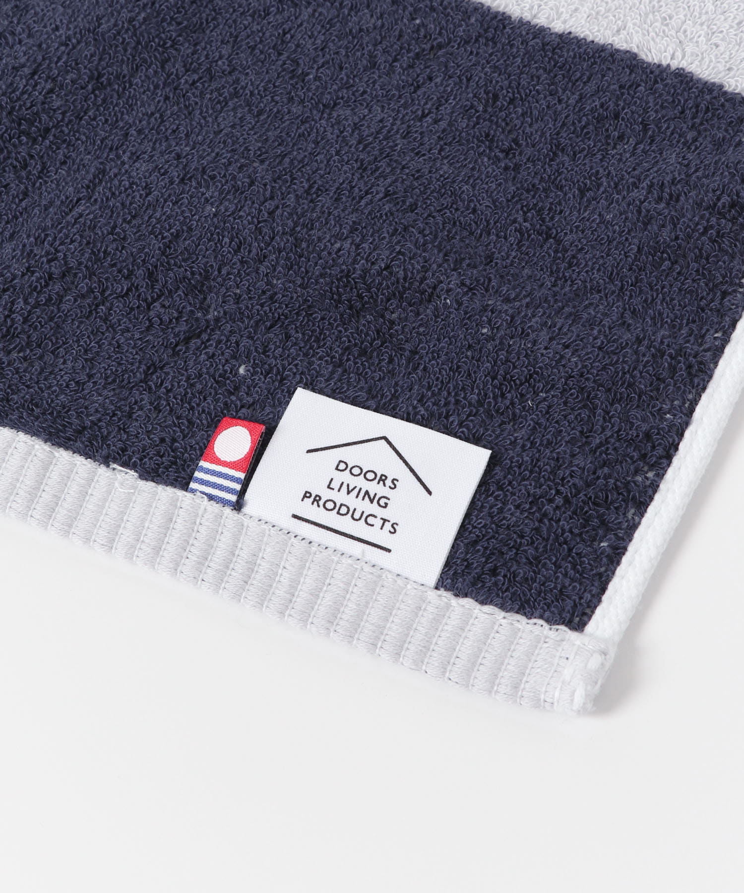 DOORS LIVING PRODUCTS　Bath Towel border gry×nvy -