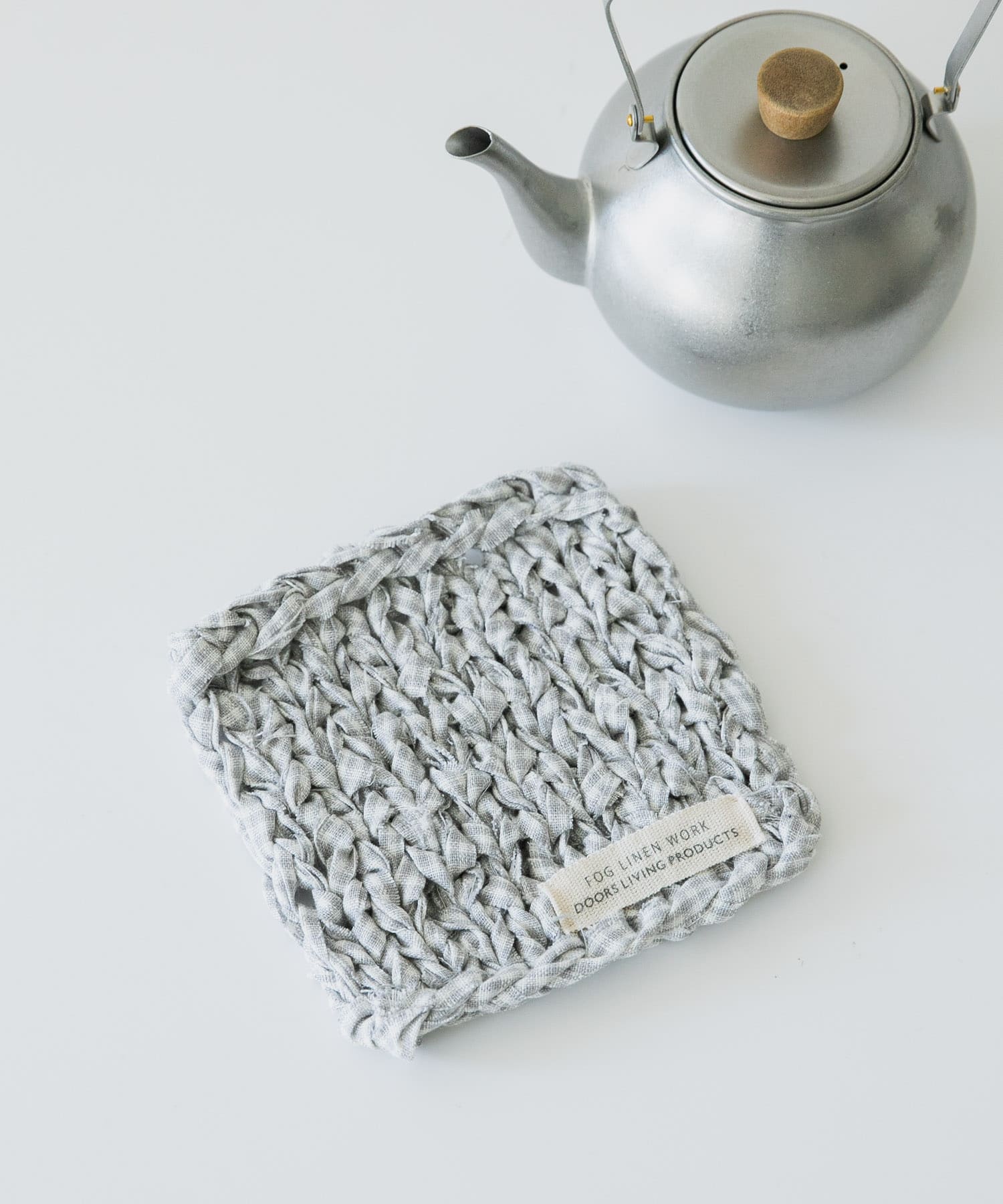 『別注』fog linen work×DOORS　リネンテープニットマット GYCK -