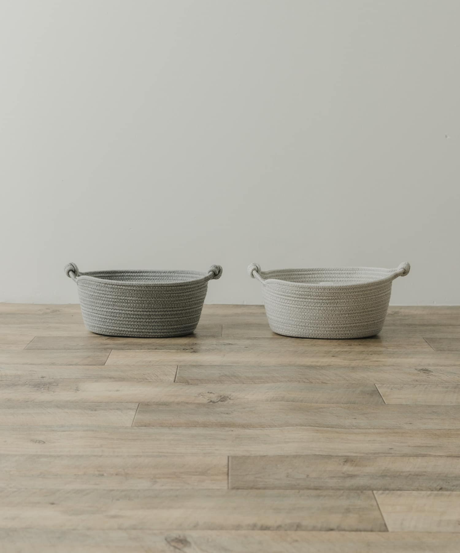 DOORS LIVING PRODUCTS　コットンロープバスケット S GRY×CHA S
