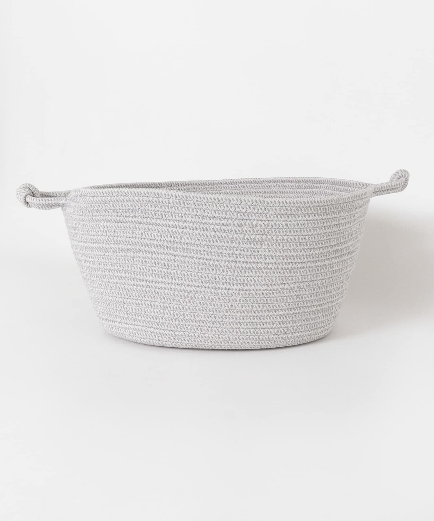 DOORS LIVING PRODUCTS　コットンロープバスケット L WHT×GRY L