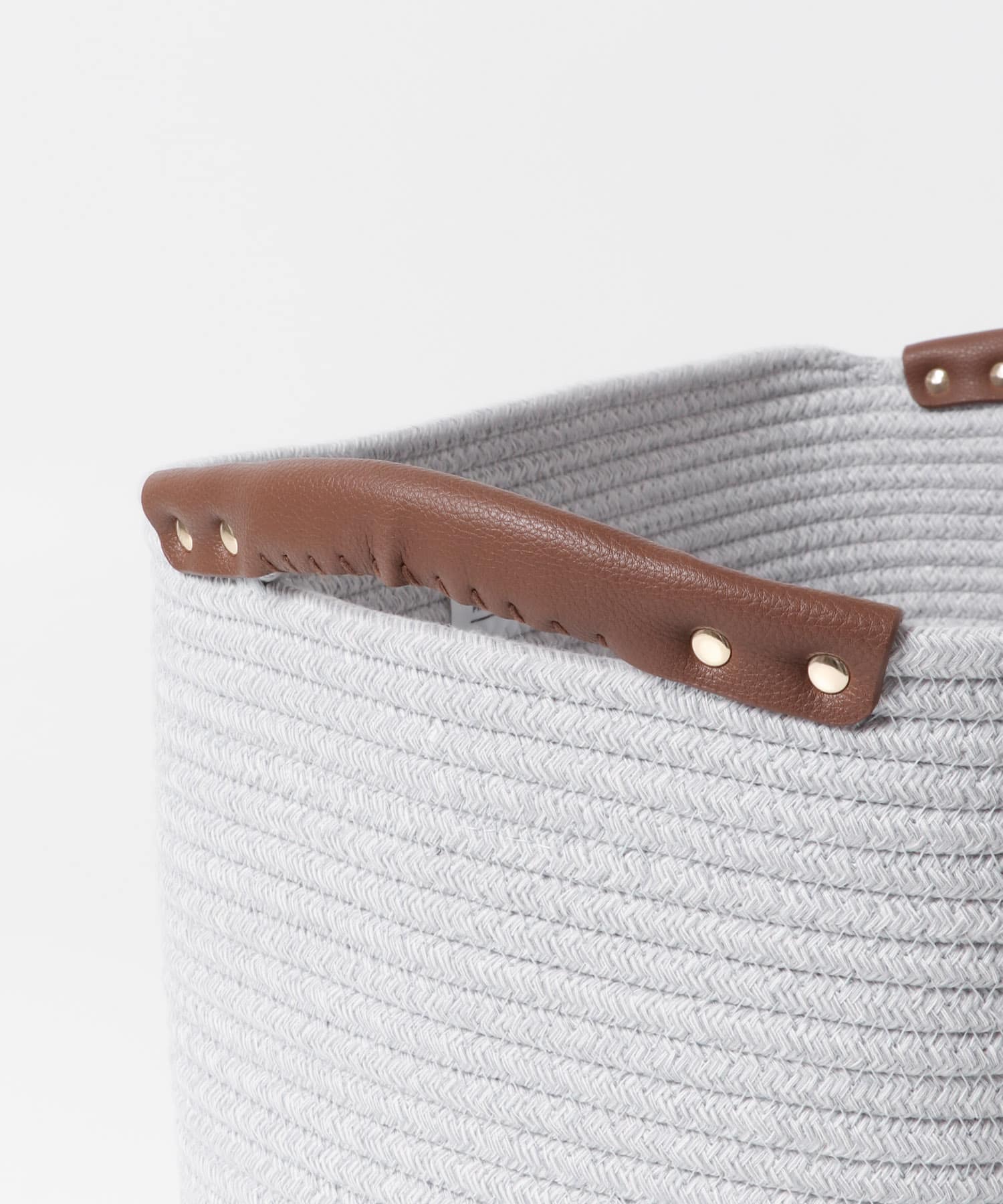 DOORS LIVING PRODUCTS コットンロープハンドルバスケットL(L BEG×WHT