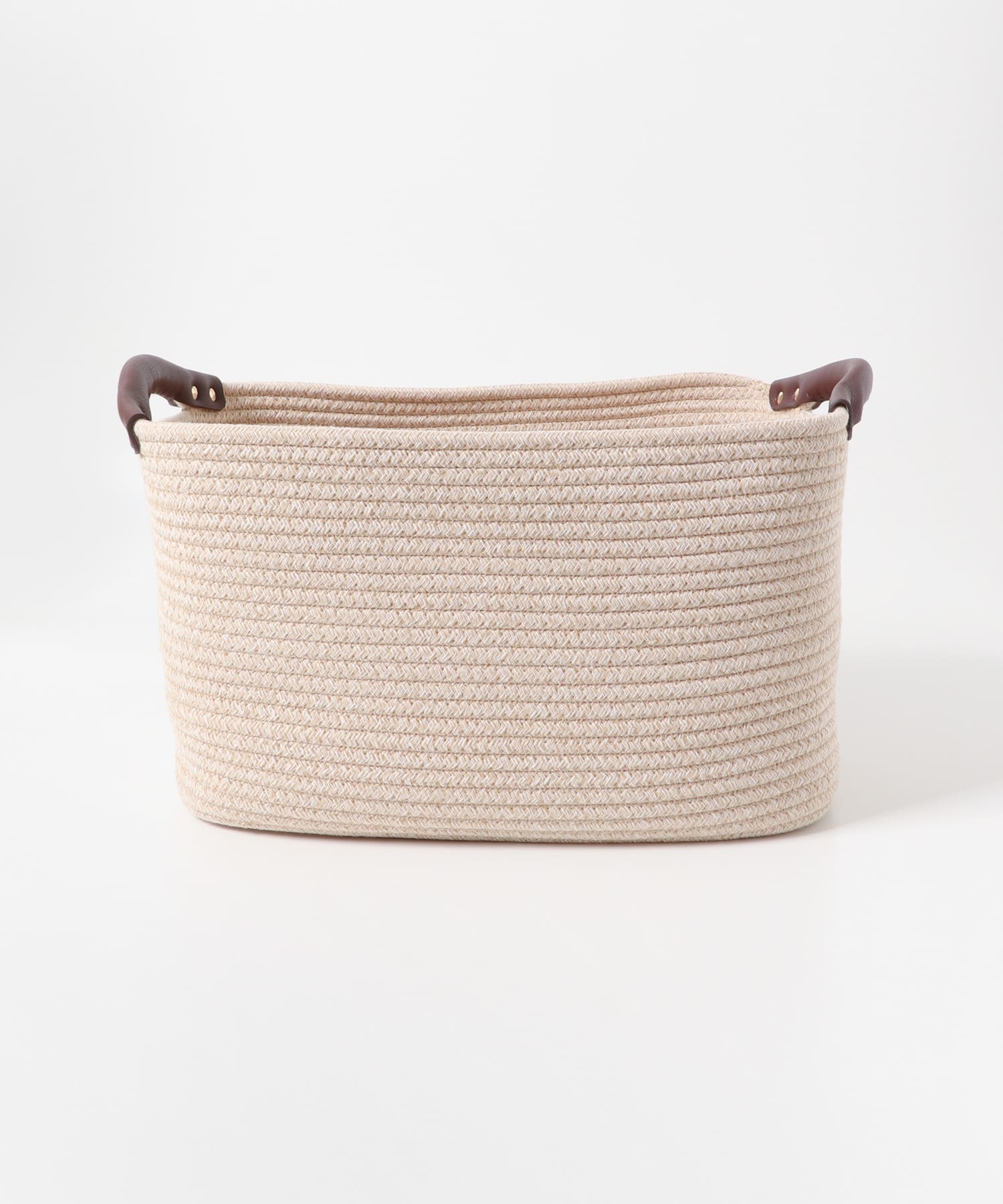 DOORS LIVING PRODUCTS コットンロープハンドルバスケットL(L BEG×WHT