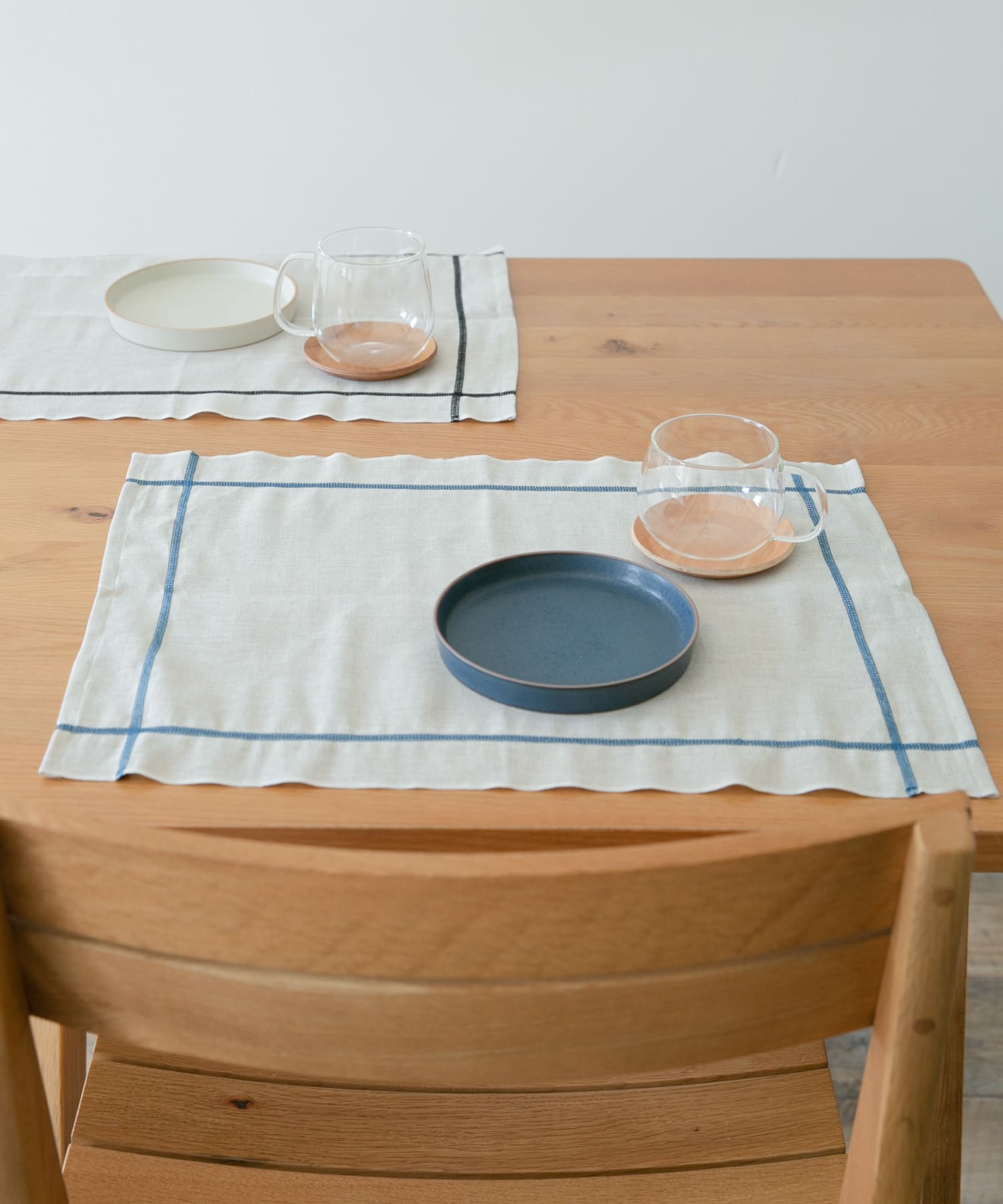 DOORS LIVING PRODUCTS　コットンリネンランチマット　ライン