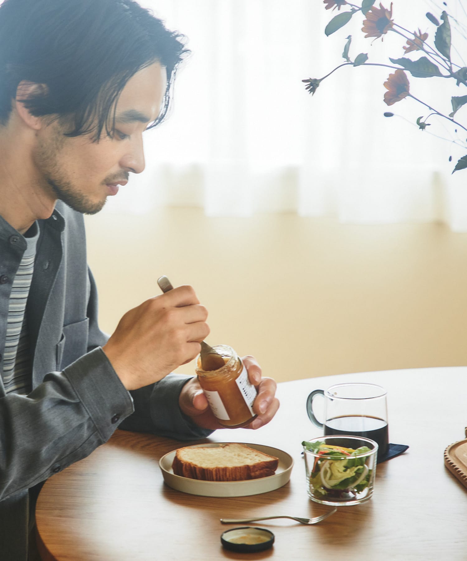 DOORS LIVING PRODUCTS comfy プレート15cm(- アイボリー): キッチン