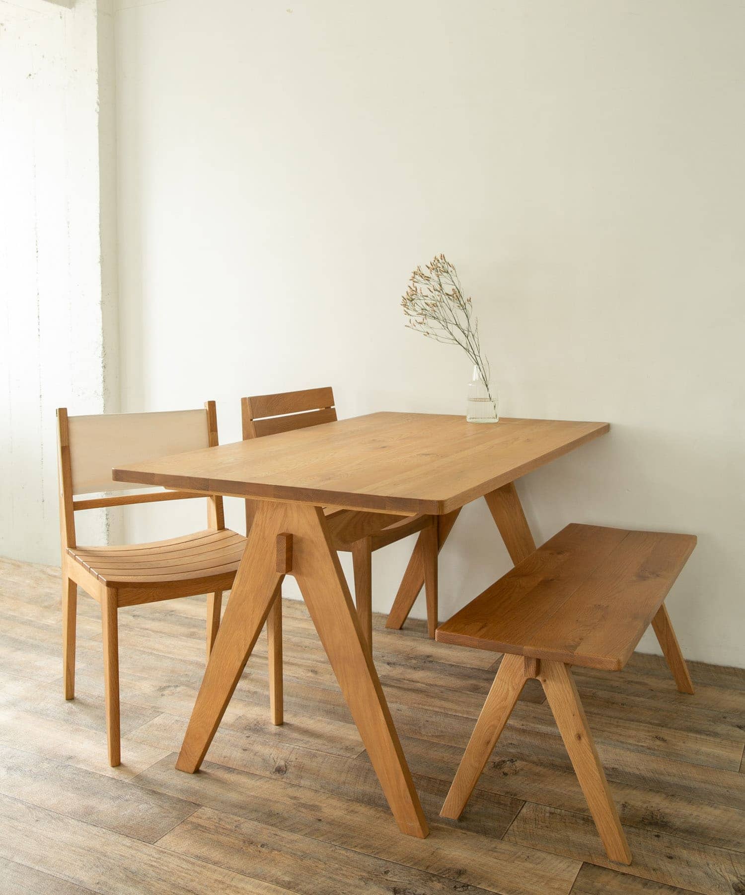 BOTHY 1350 (DINING TABLE) オーク無垢材 135