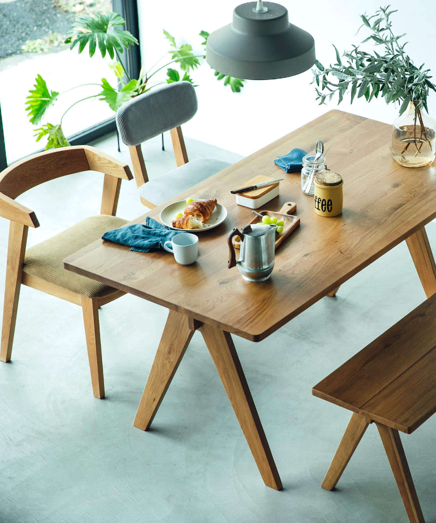 BOTHY 1350 (DINING TABLE) オーク無垢材 135