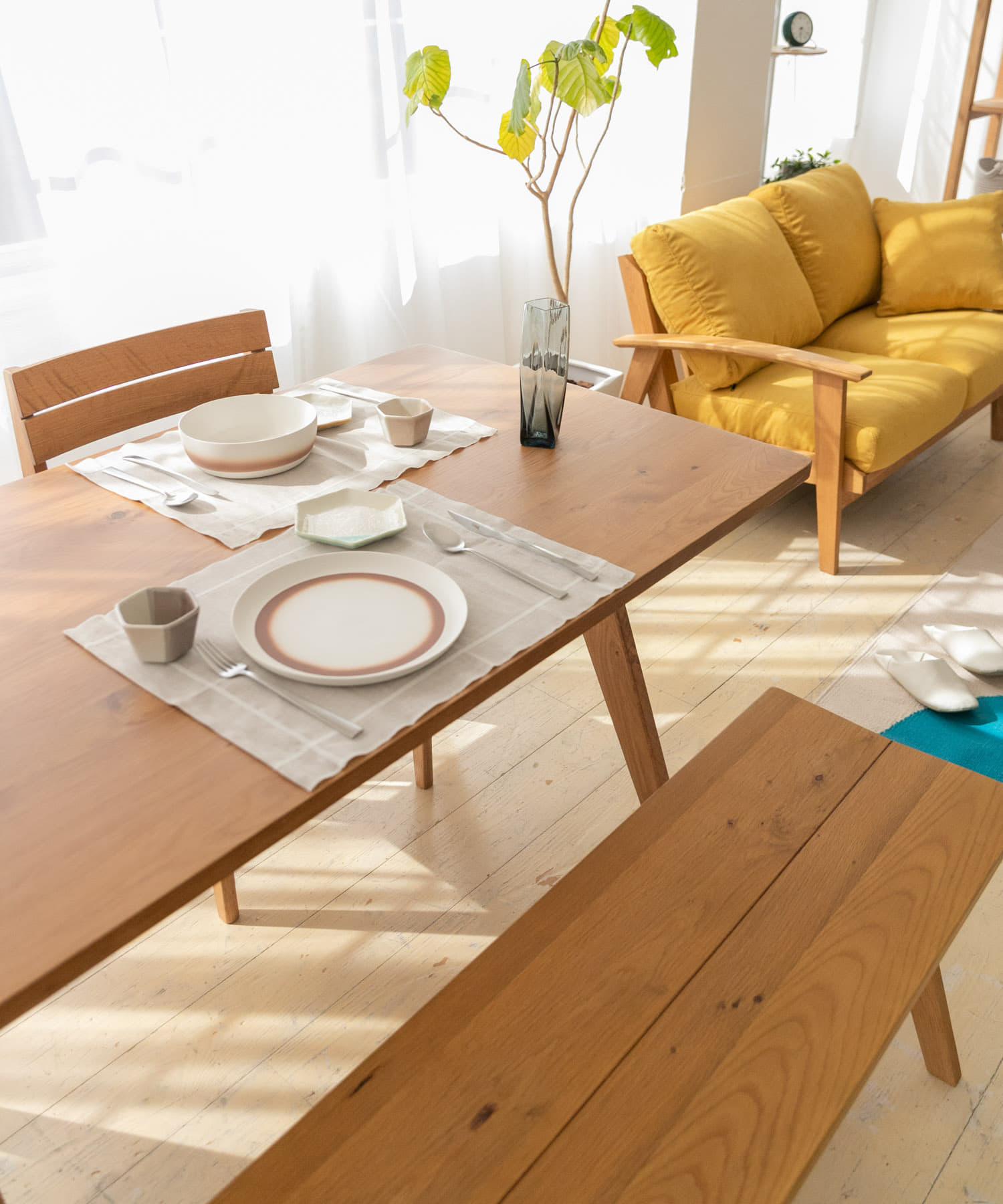 BOTHY 1500 (DINING TABLE) オーク無垢材 150