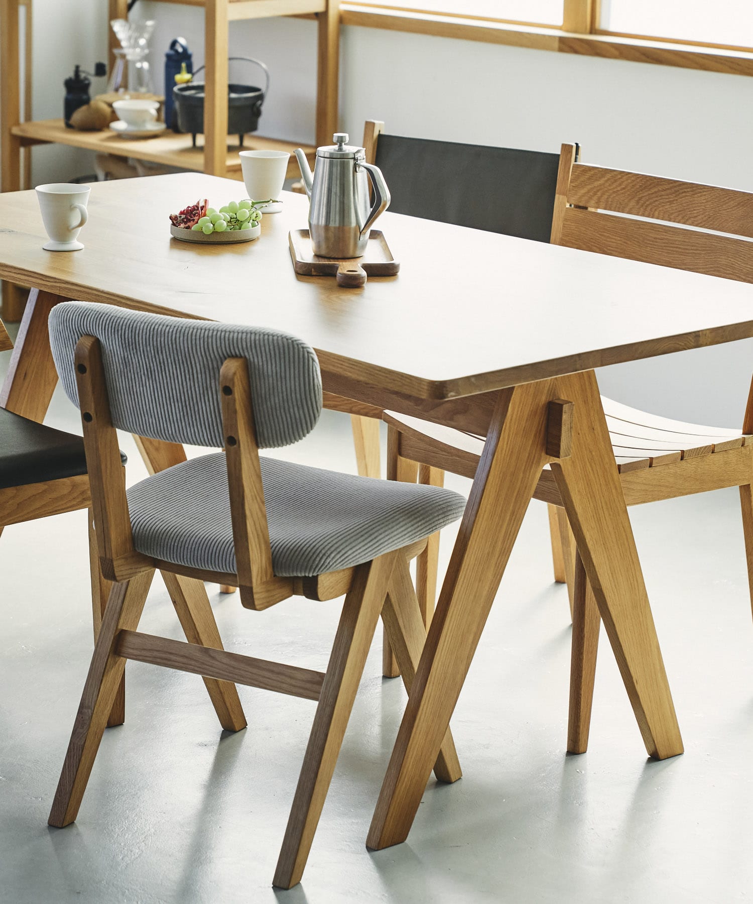 BOTHY　Cloth Chair オーク無垢材 one