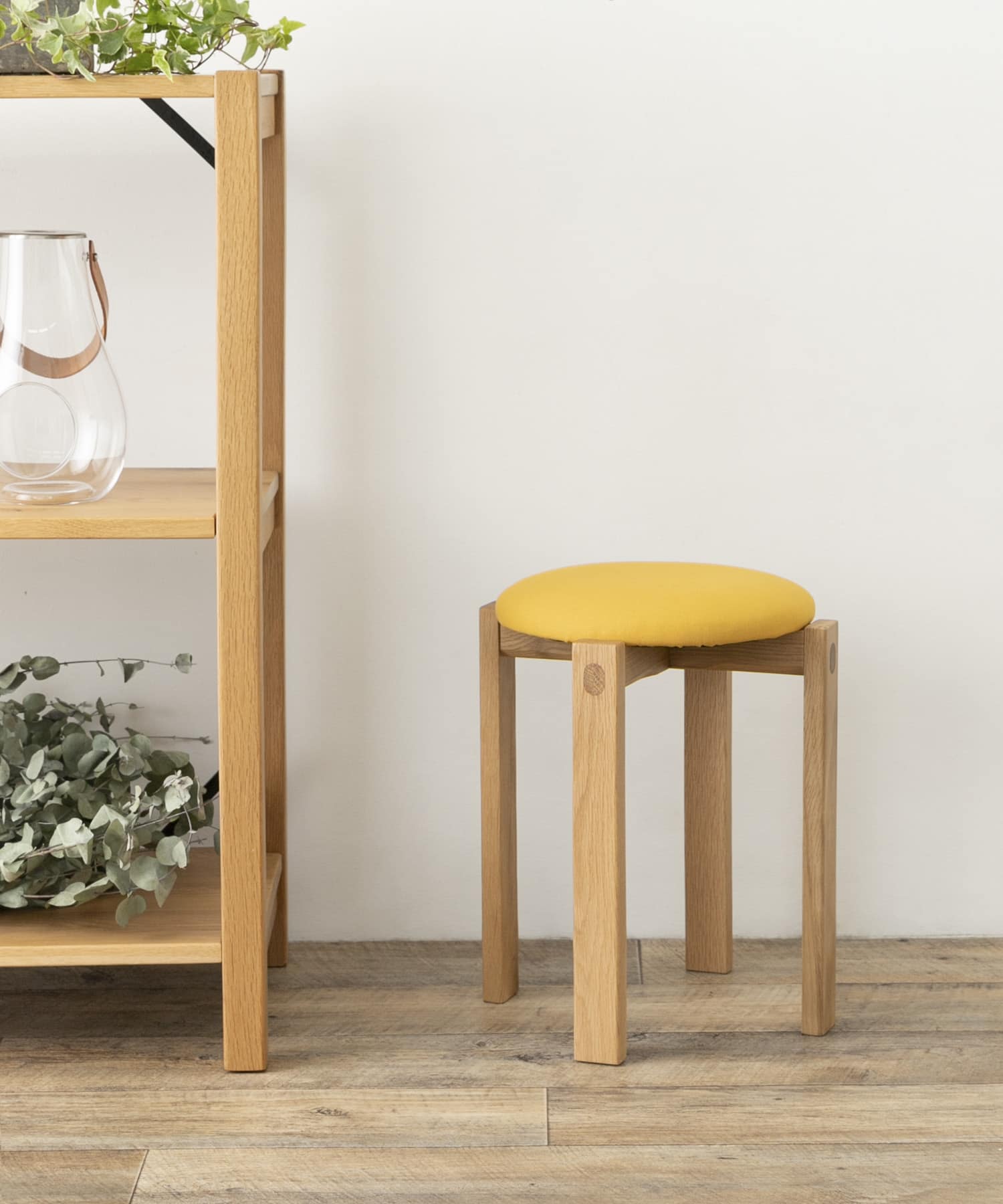 DOORS LIVING PRODUCTS　Round Stool Mustard8 one
