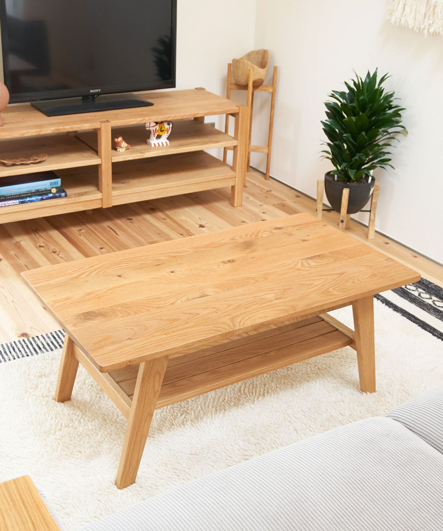 BOTHY　Low Table 900 オーク無垢材 one