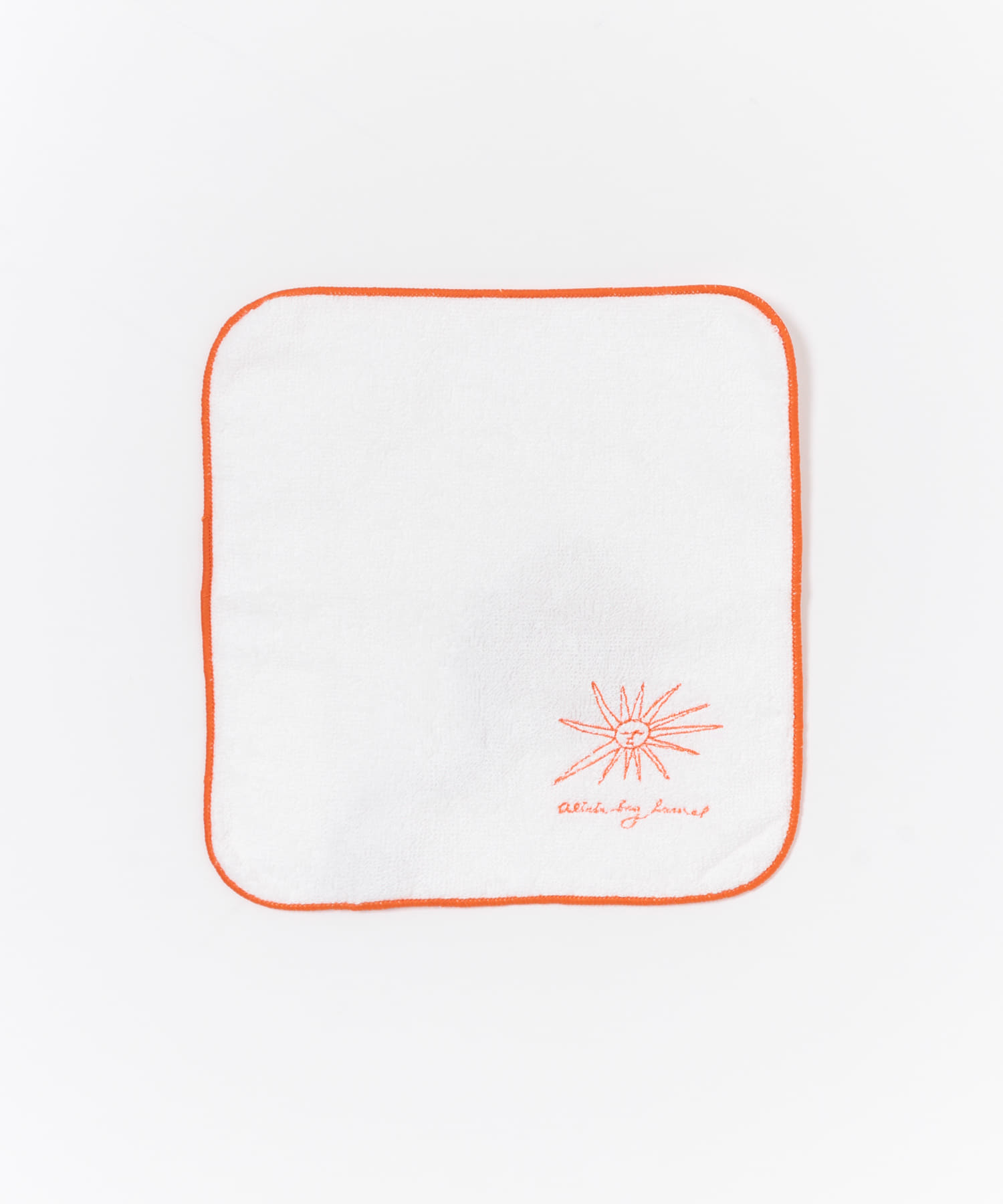 DOORS LIVING PRODUCTS　Mini Towel　white オレンジメロー -