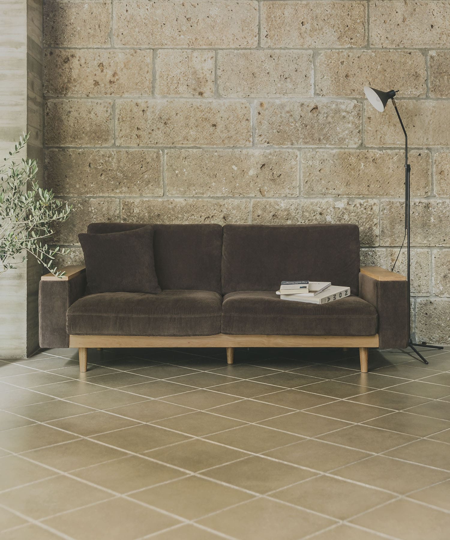 BOTHY Clubhouse Sofa 3P CD BROWN -