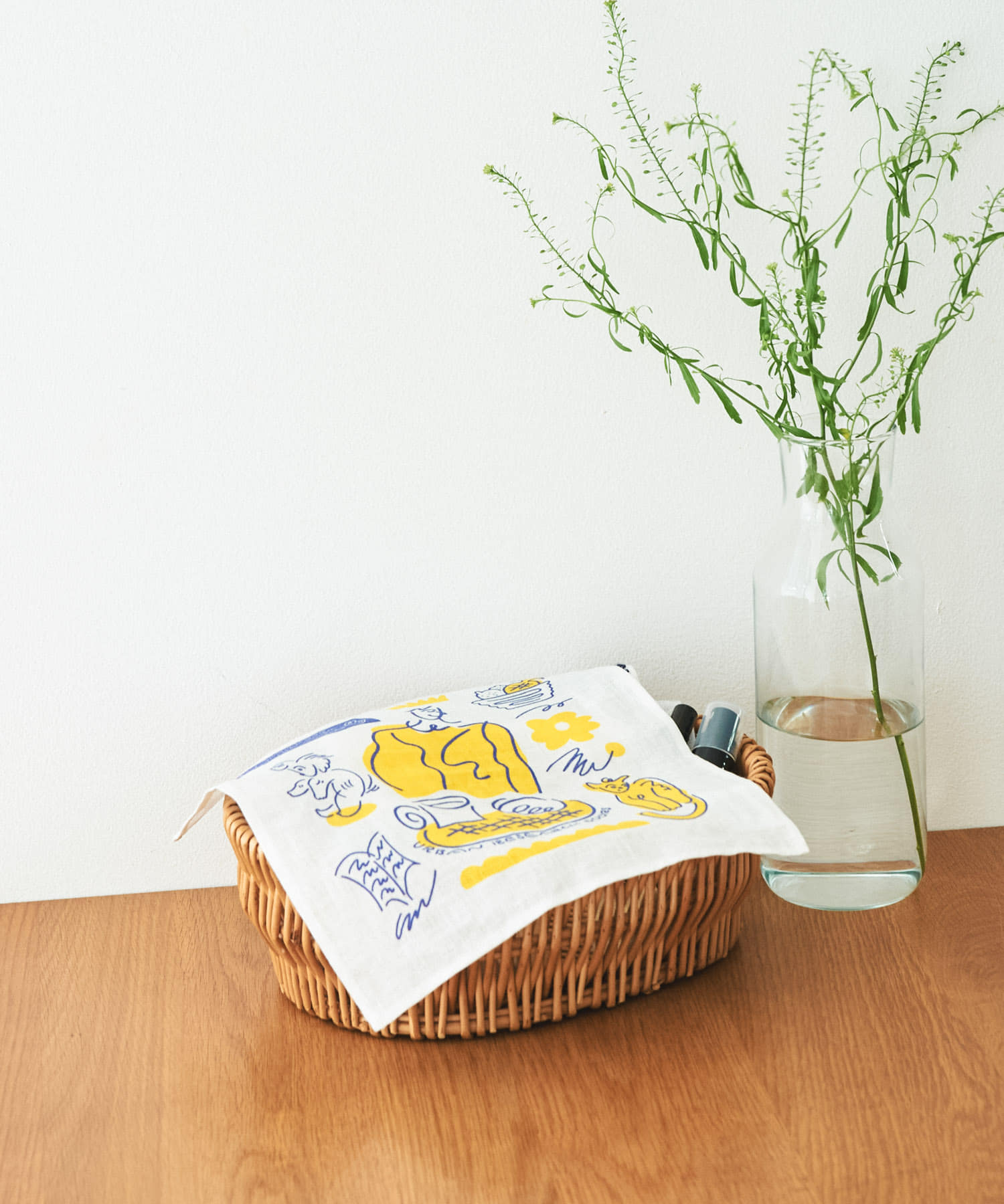 DOORS LIVING PRODUCTS norahi リネンミニハンカチ(- -): インテリア