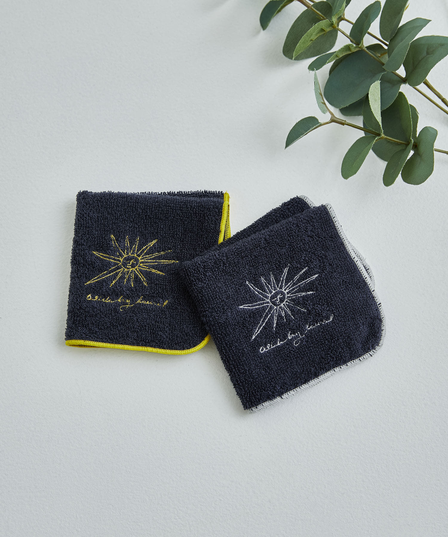 DOORS LIVING PRODUCTS　Mini Towel navy グレーメロー -