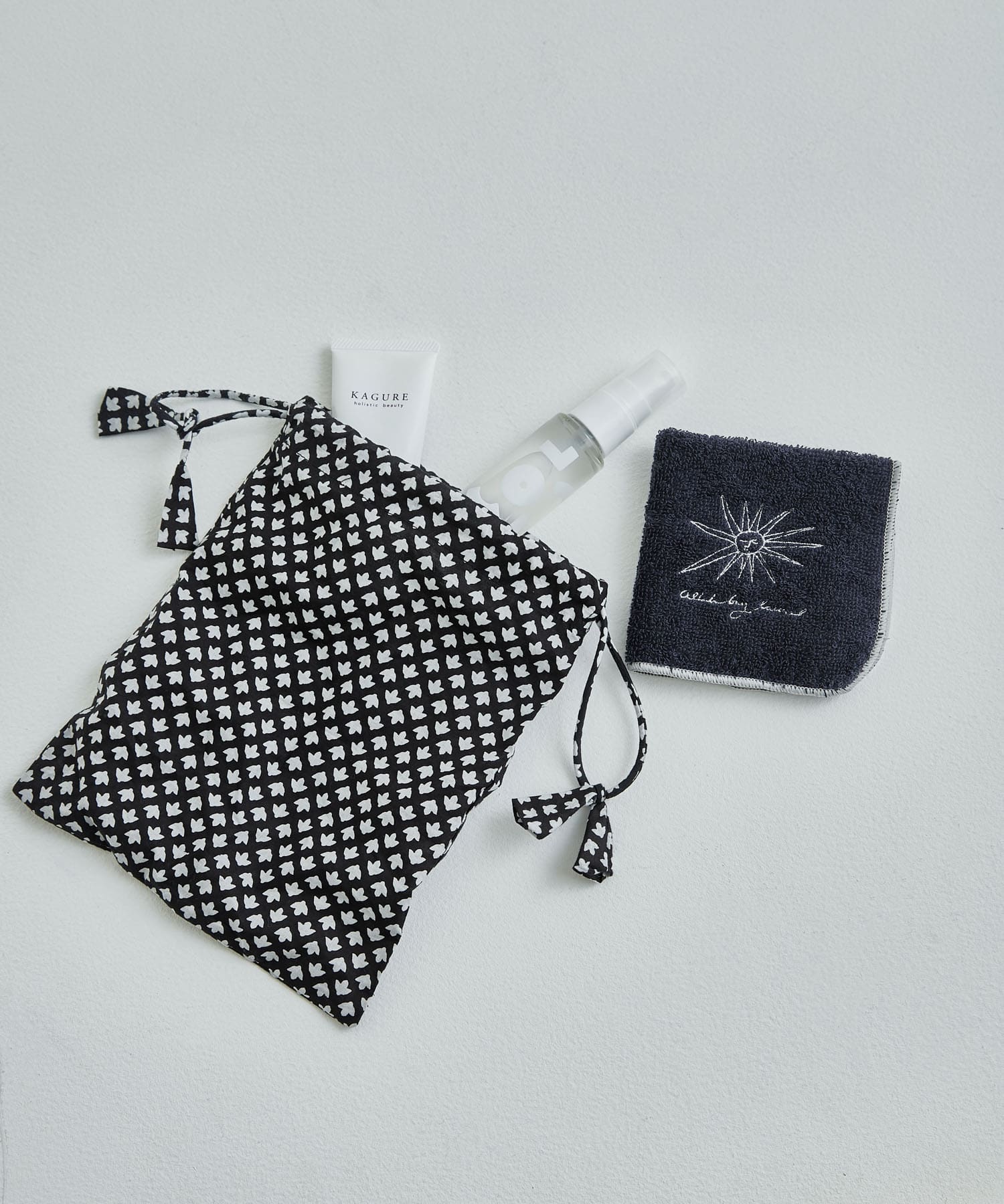 DOORS LIVING PRODUCTS　Mini Towel navy グレーメロー -