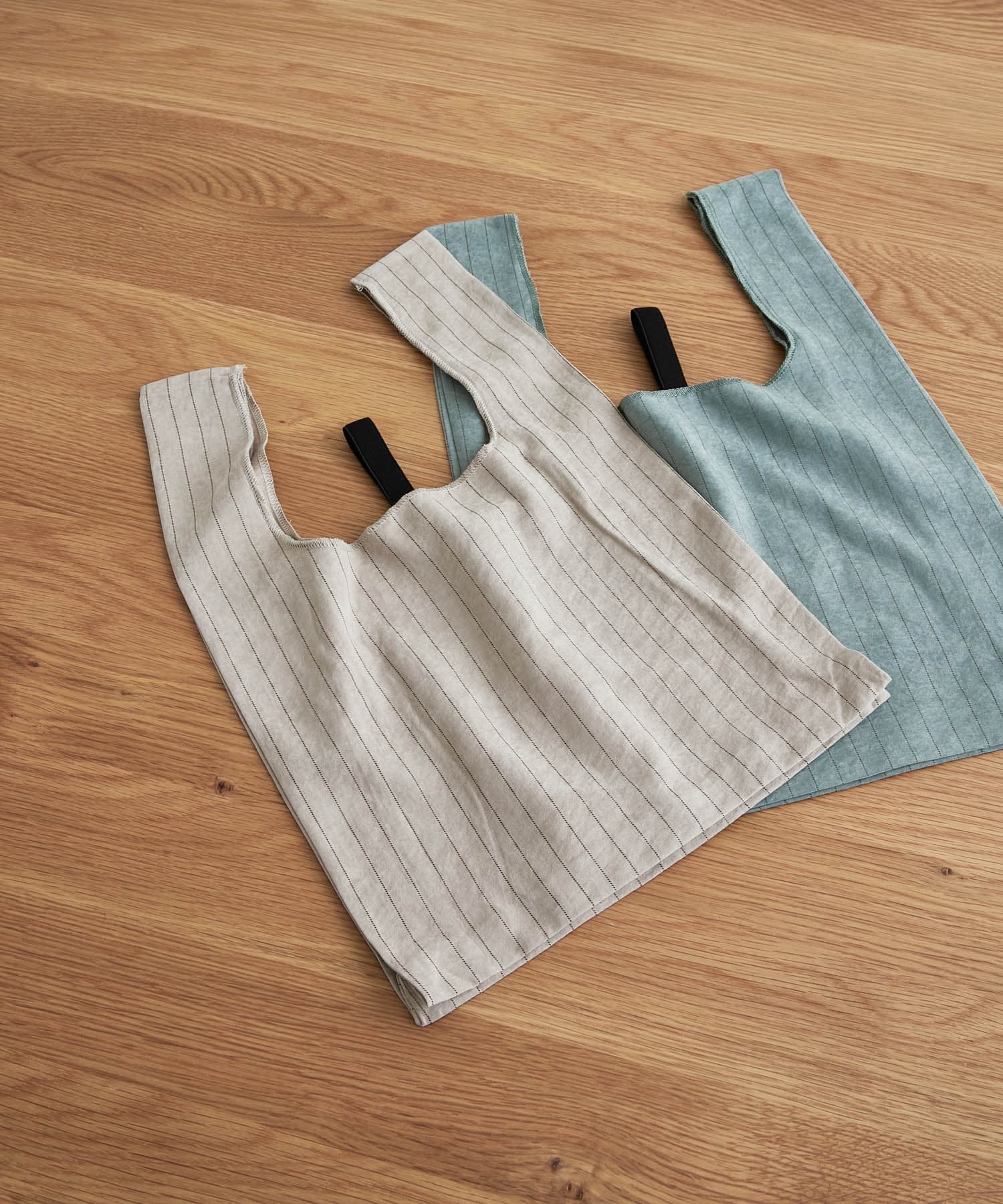 DOORS LIVING PRODUCTS　コンビニバッグ ストライプ ベージュ -