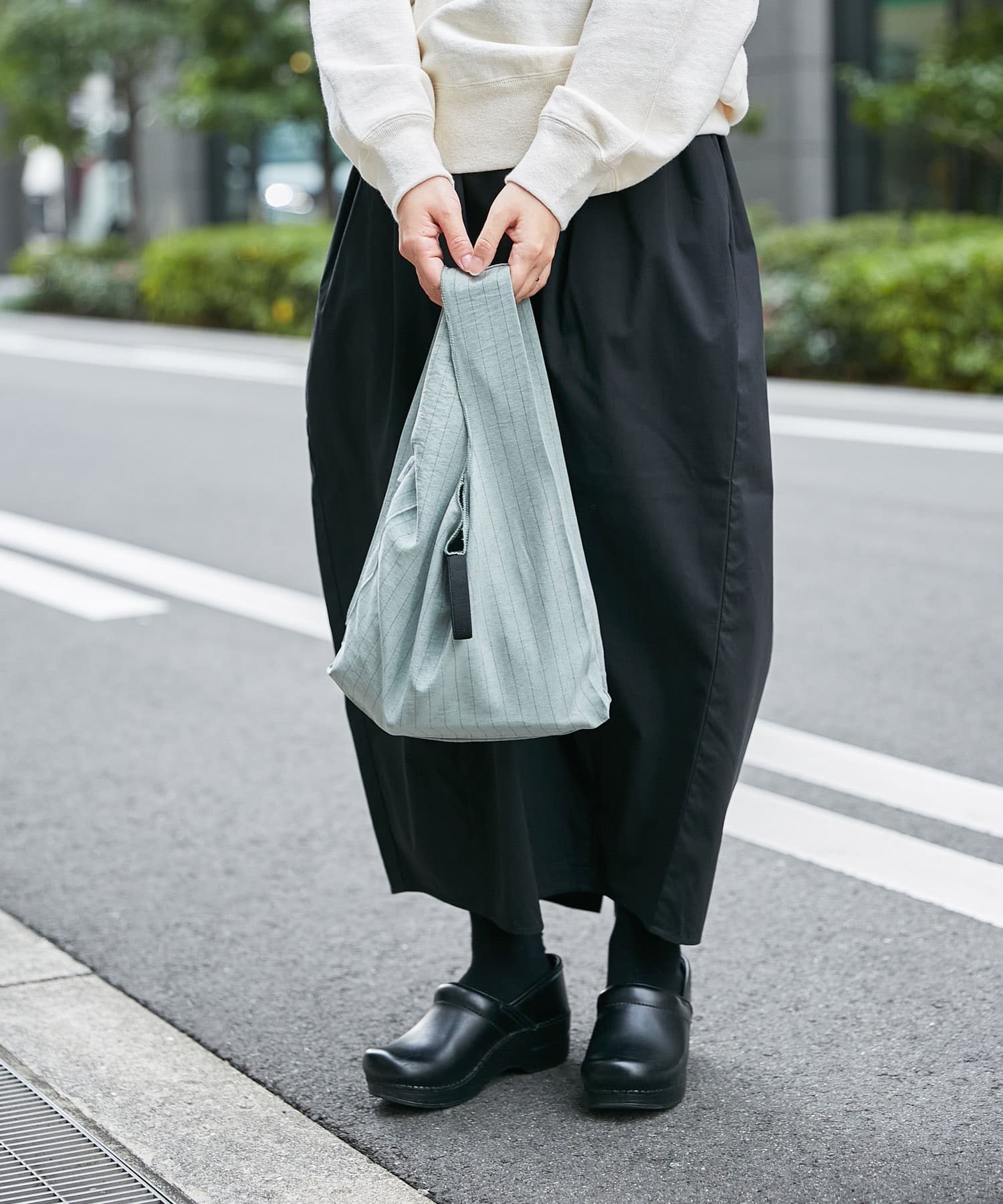 DOORS LIVING PRODUCTS　コンビニバッグ ストライプ ミント -